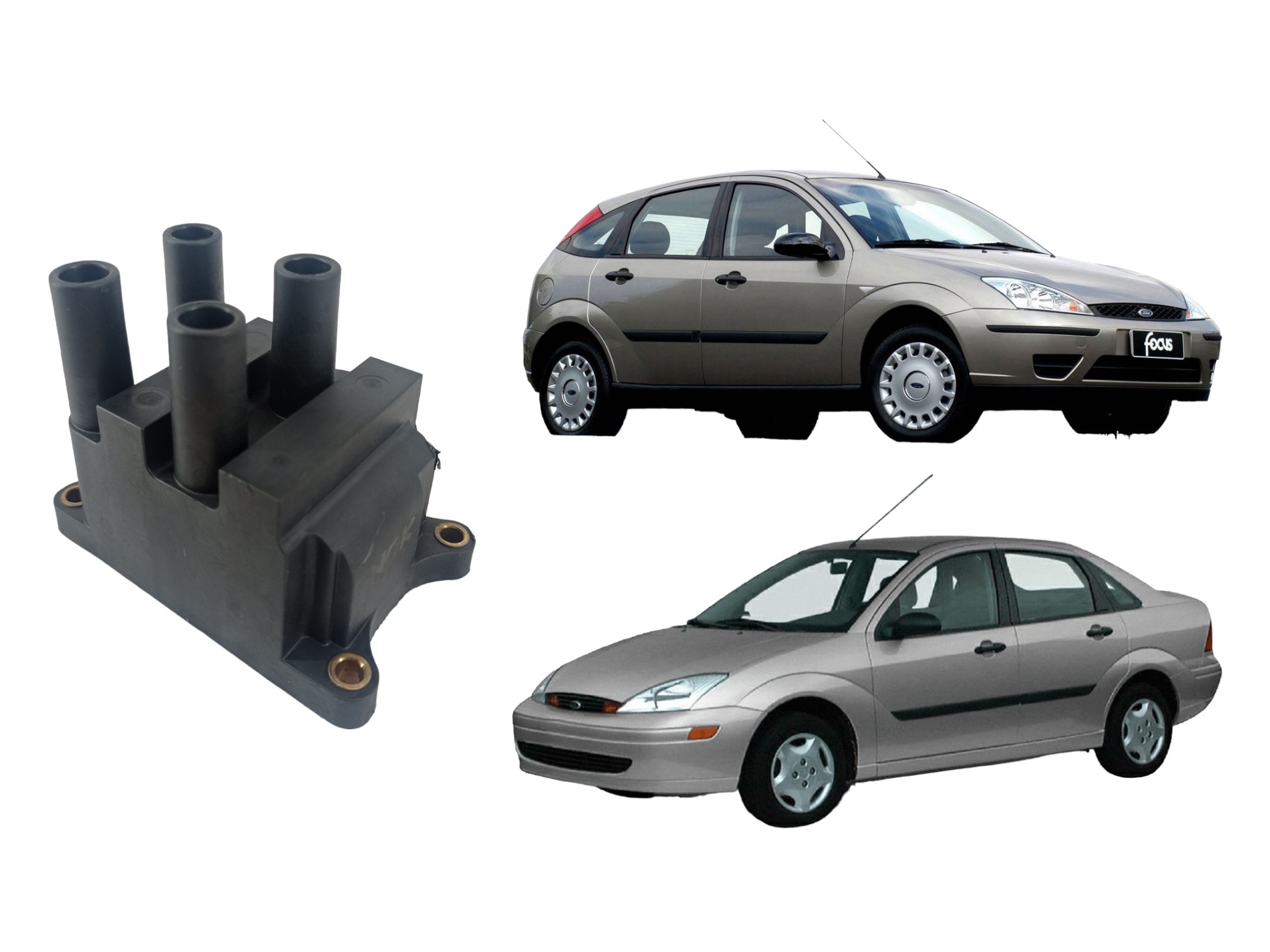 Bobina Ignição Ford Focus 2000/2005 Ngk U2001 6