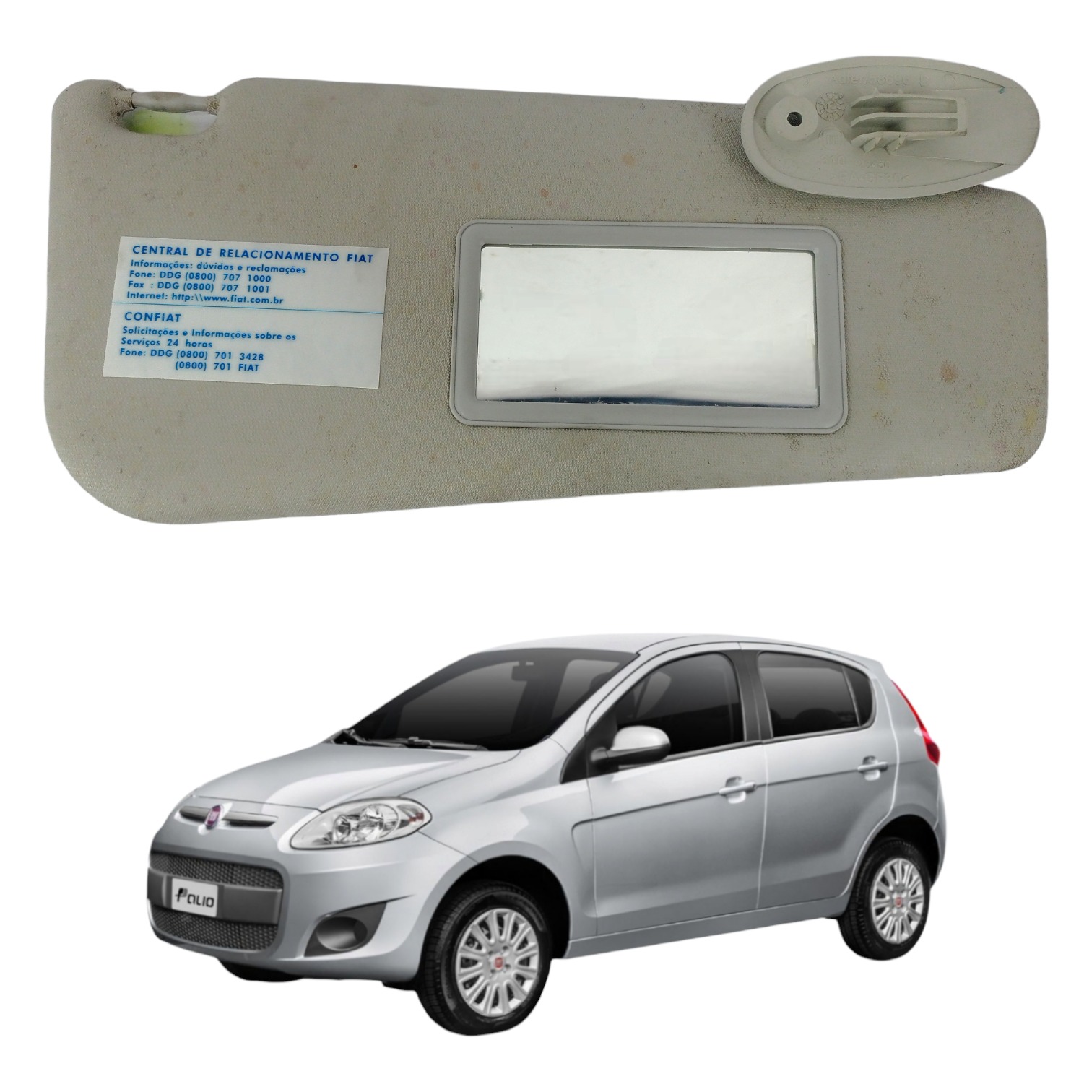 Quebra Sol Lado Direito Fiat Palio Attractive 2013 a 2018 3