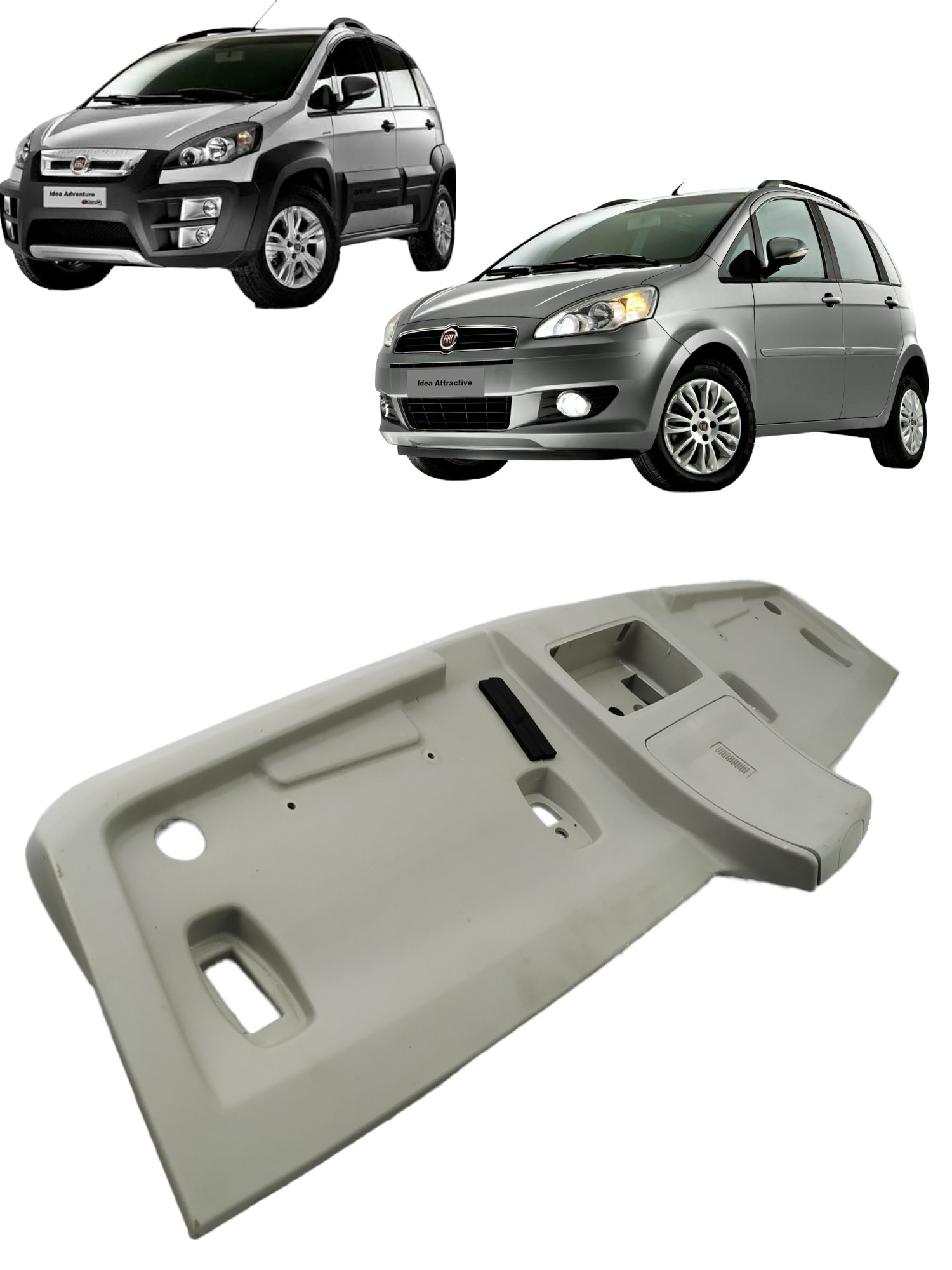 Console Teto Fiat Idea Ano 2011/2016 7354026840 E37410 5