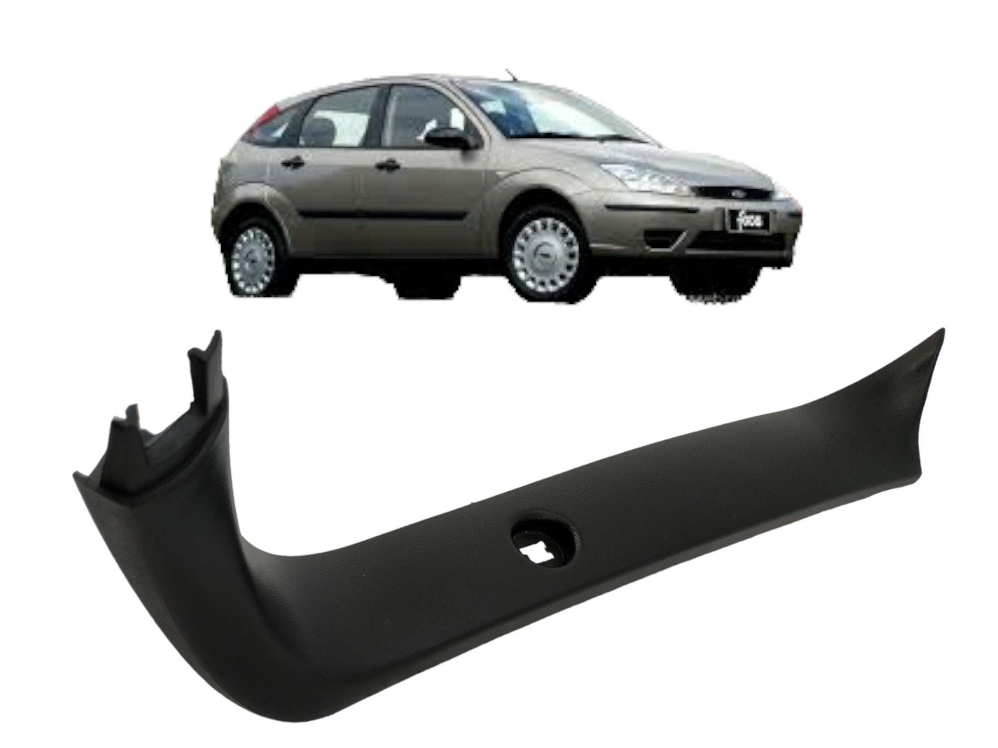 Moldura Direita Tampa Tras Focus Hatch 2004/2009 2m55a42906 5
