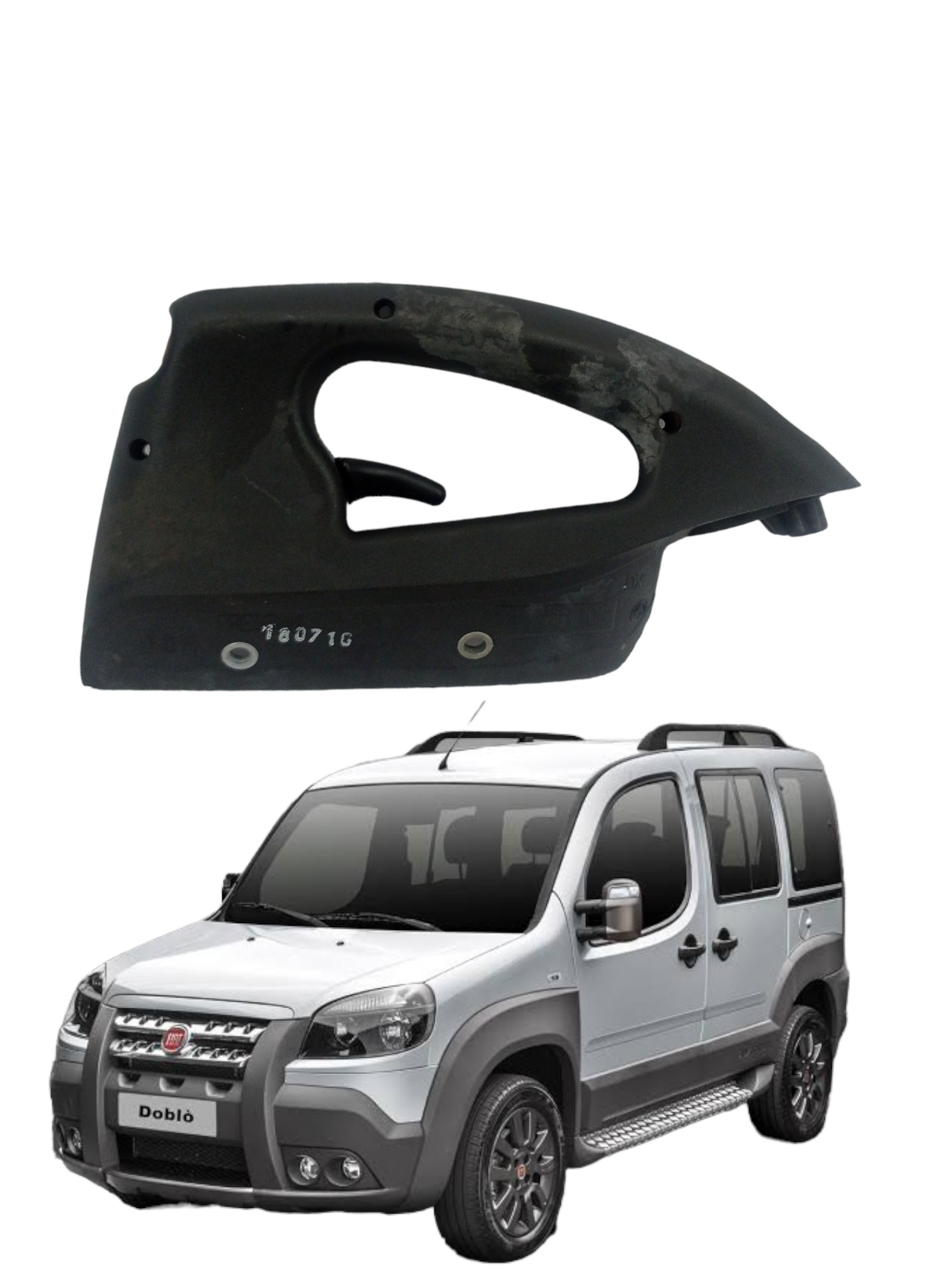 Maçaneta Interna Traseira Direita Fiat Doblo 2010/2021 2