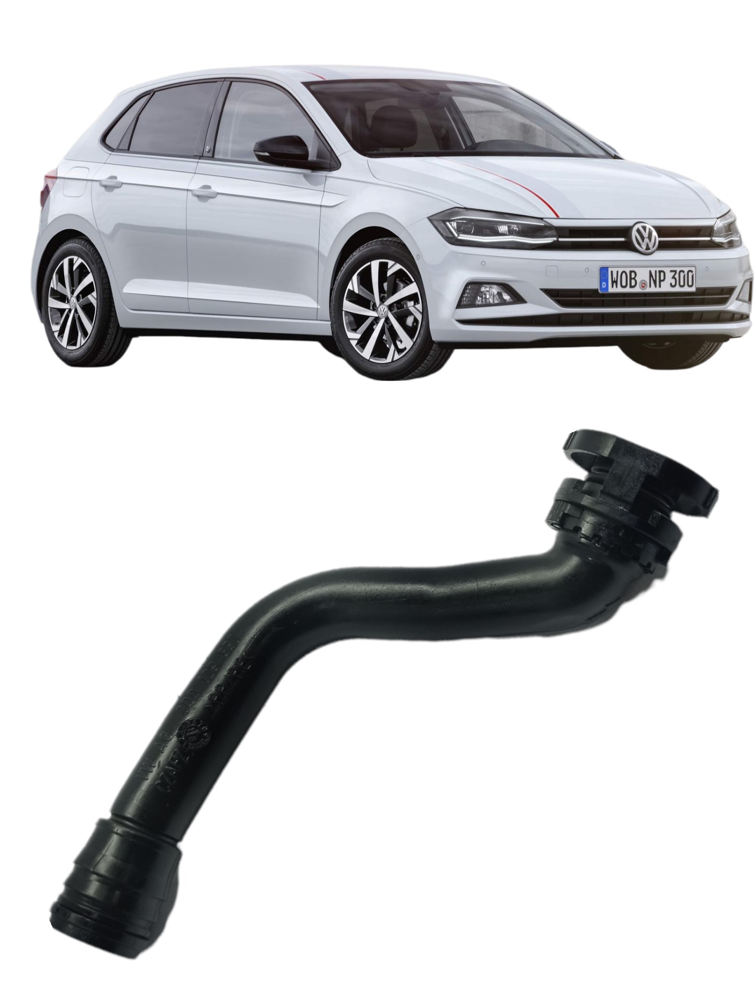 Mangueira Duto Ar Vw Polo Tsi 2018 1.0 200129637 E33828 6