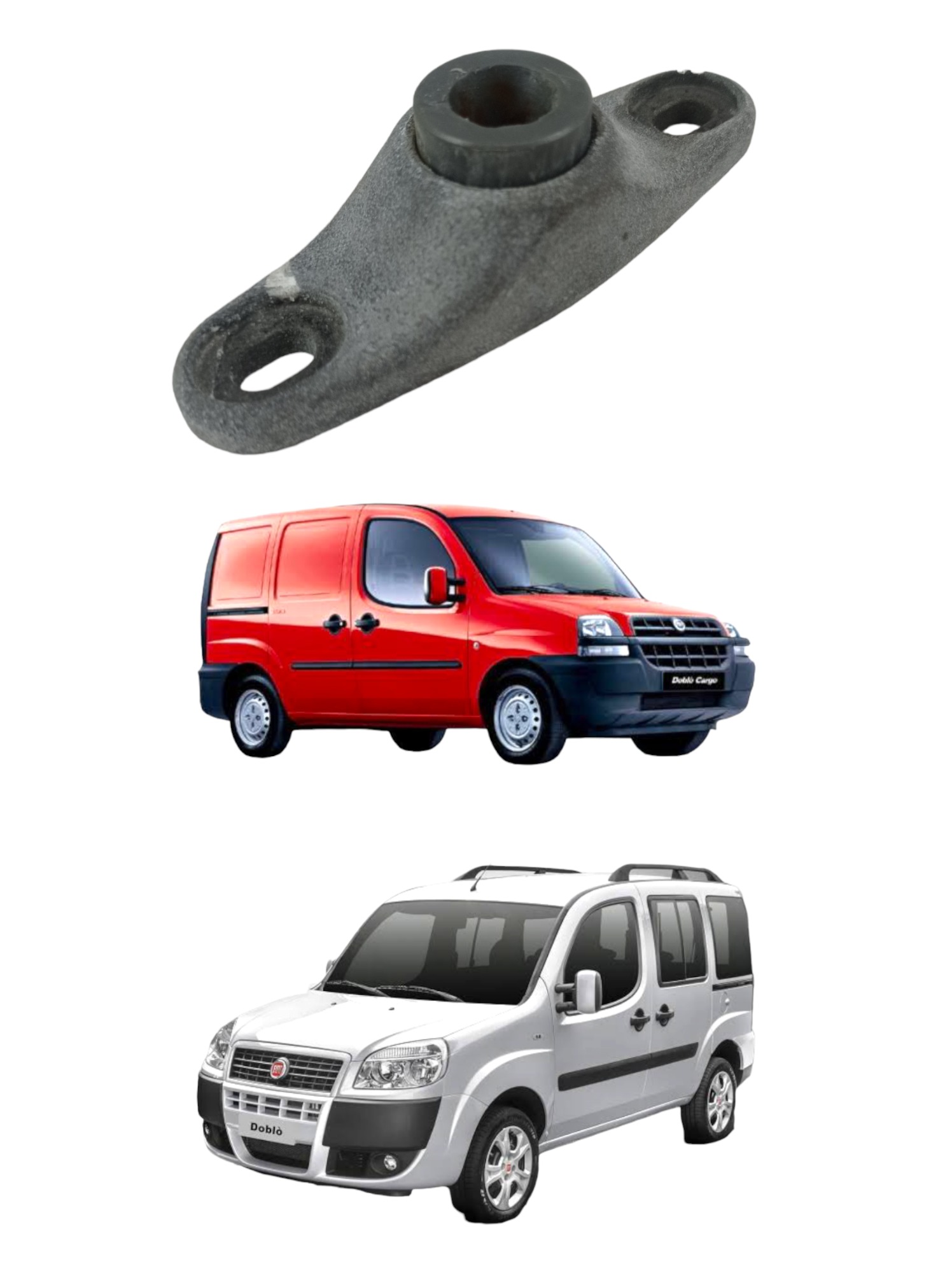 Bucha Guia Inferior Coluna Porta Correr Fiat Doblo 2002/2020 3