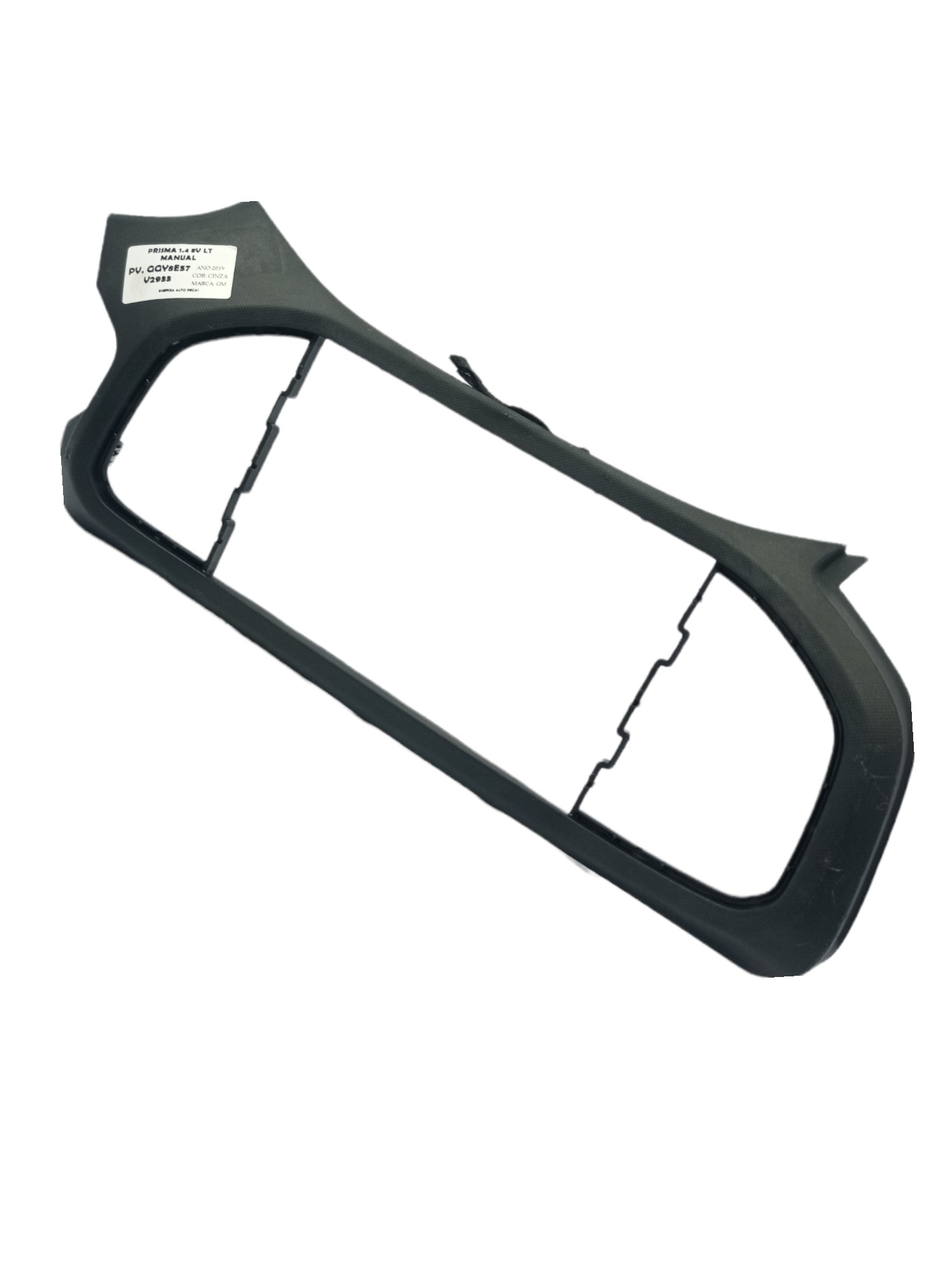 Moldura Painel Central Multimídia Gm Onix Prisma 2014/20  Preto 2
