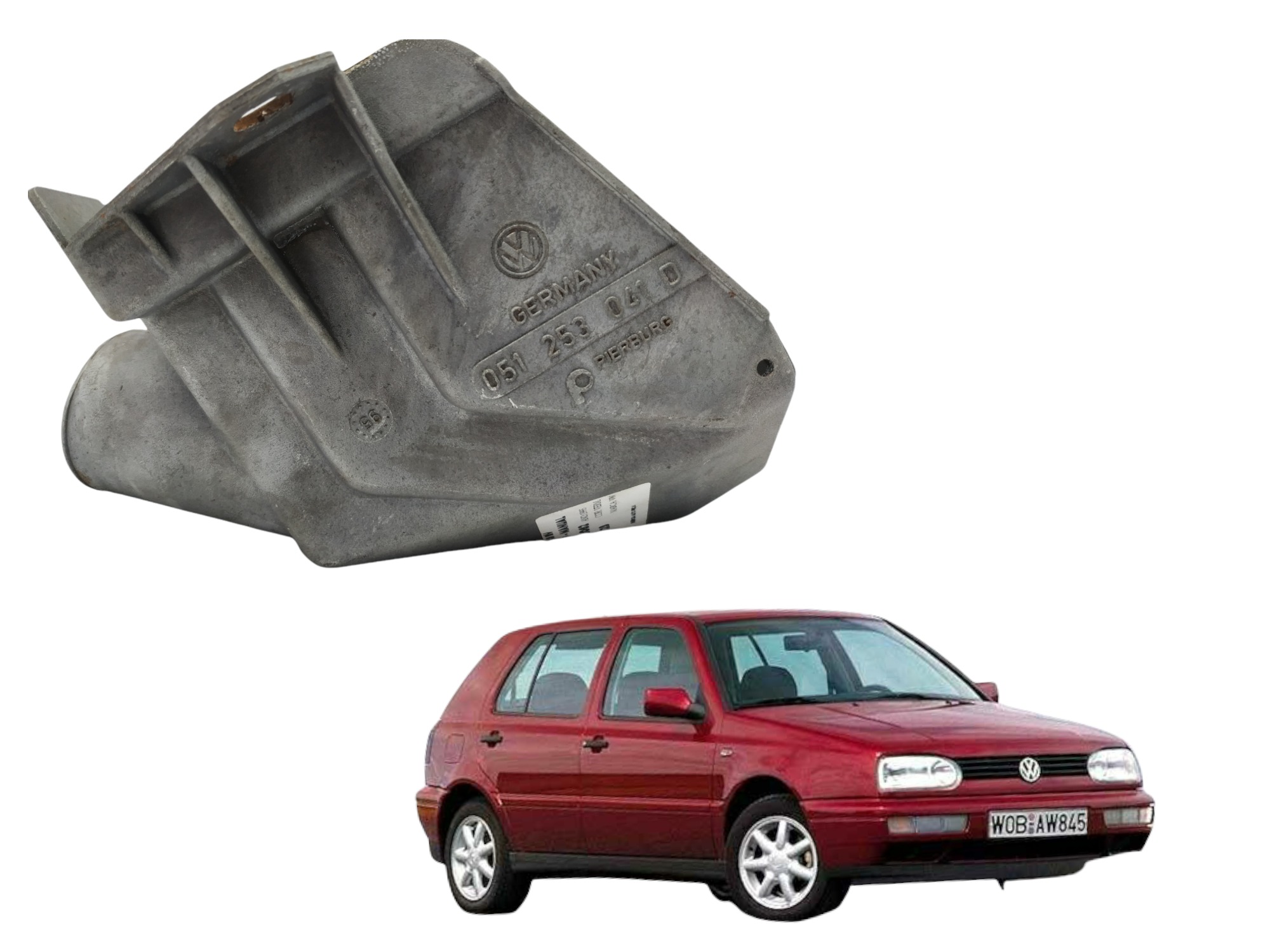 Defletor Calor Coletor Escapamento Vw Golf 1.8 8v 1995/98 6