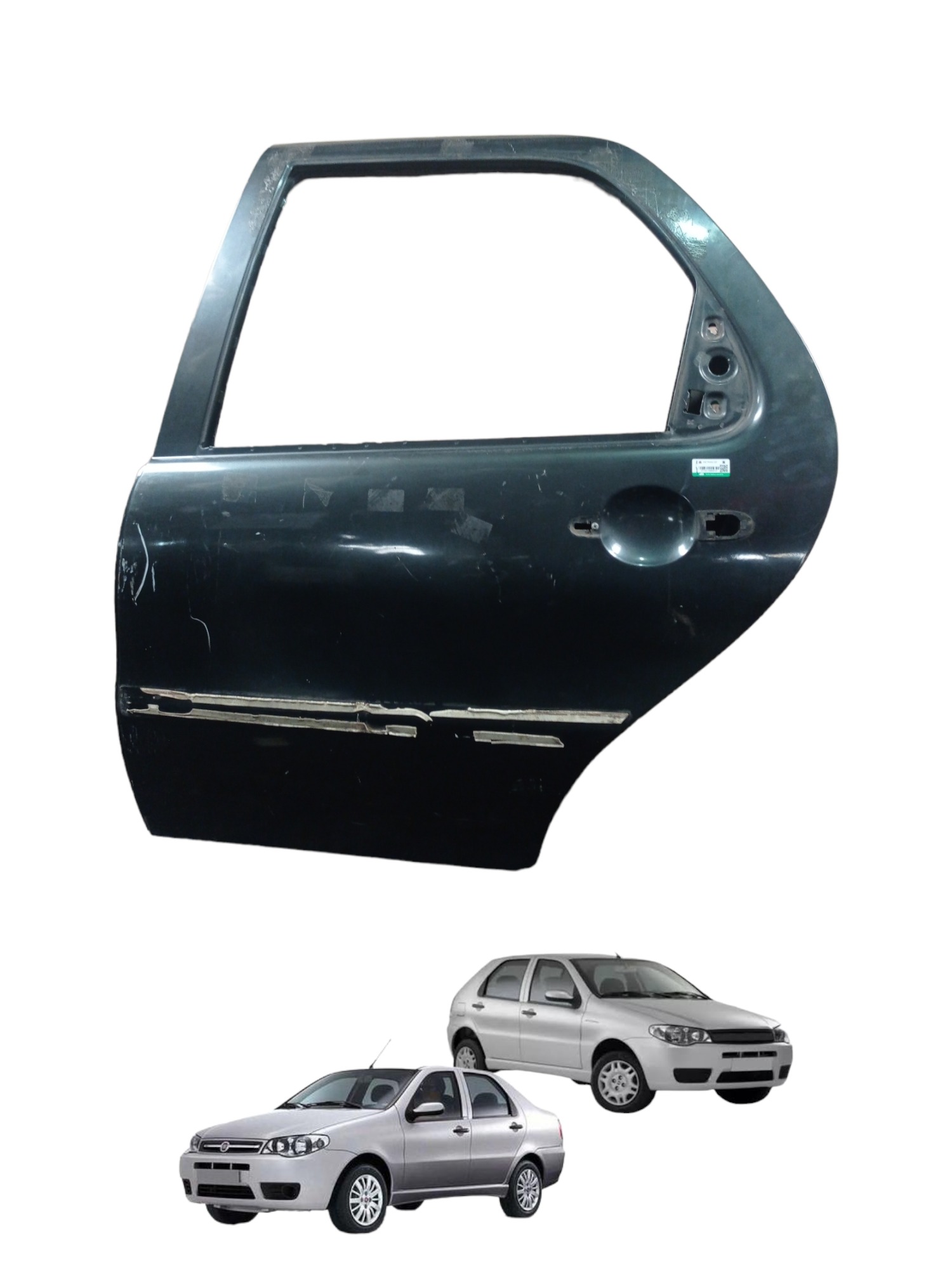 Porta Traseira Esquerda Fiat Palio Siena 2005 A 2012
