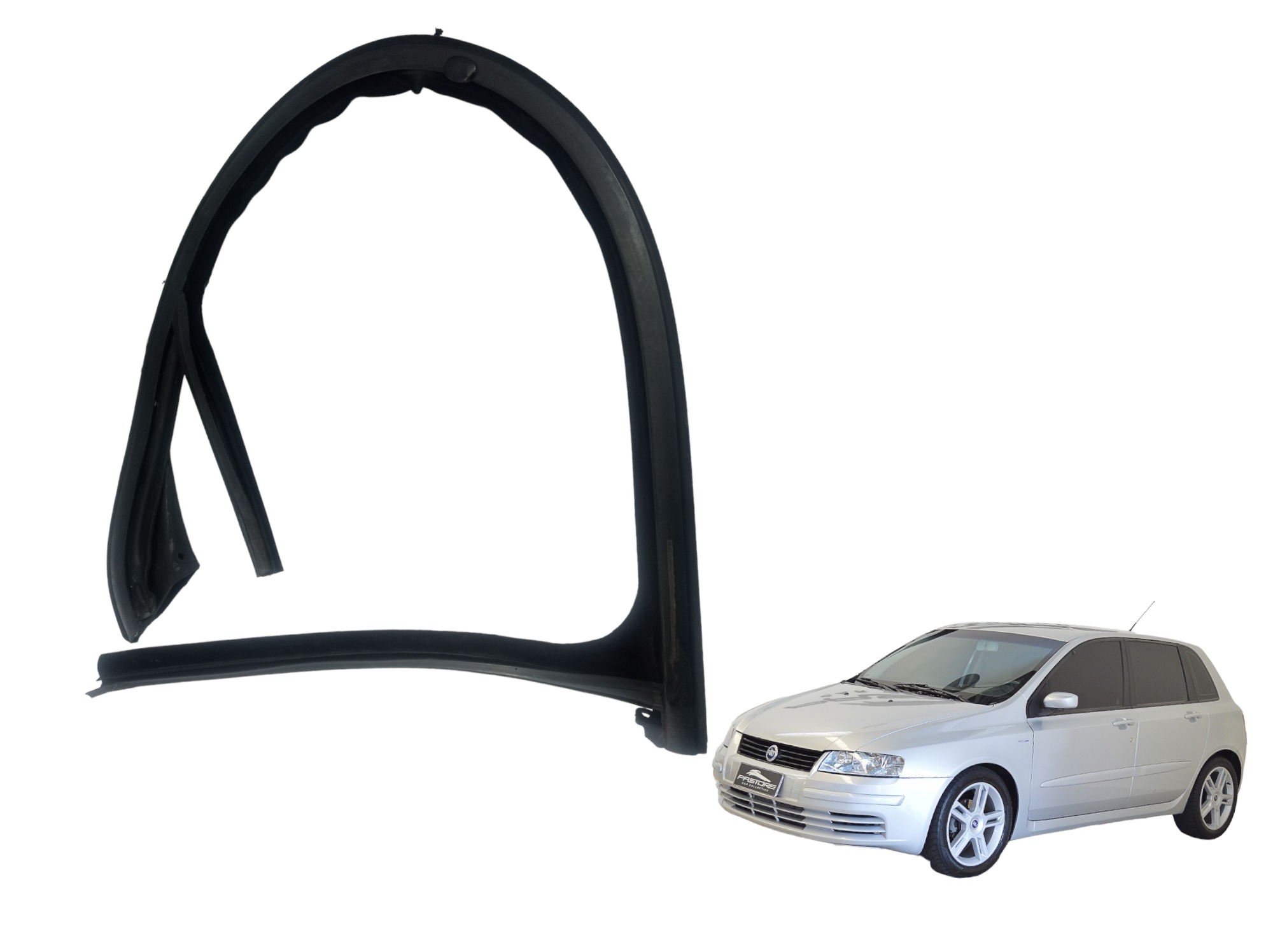 Borracha Porta Dianteira Esquerda Fiat Stilo 2006 A 2012 2