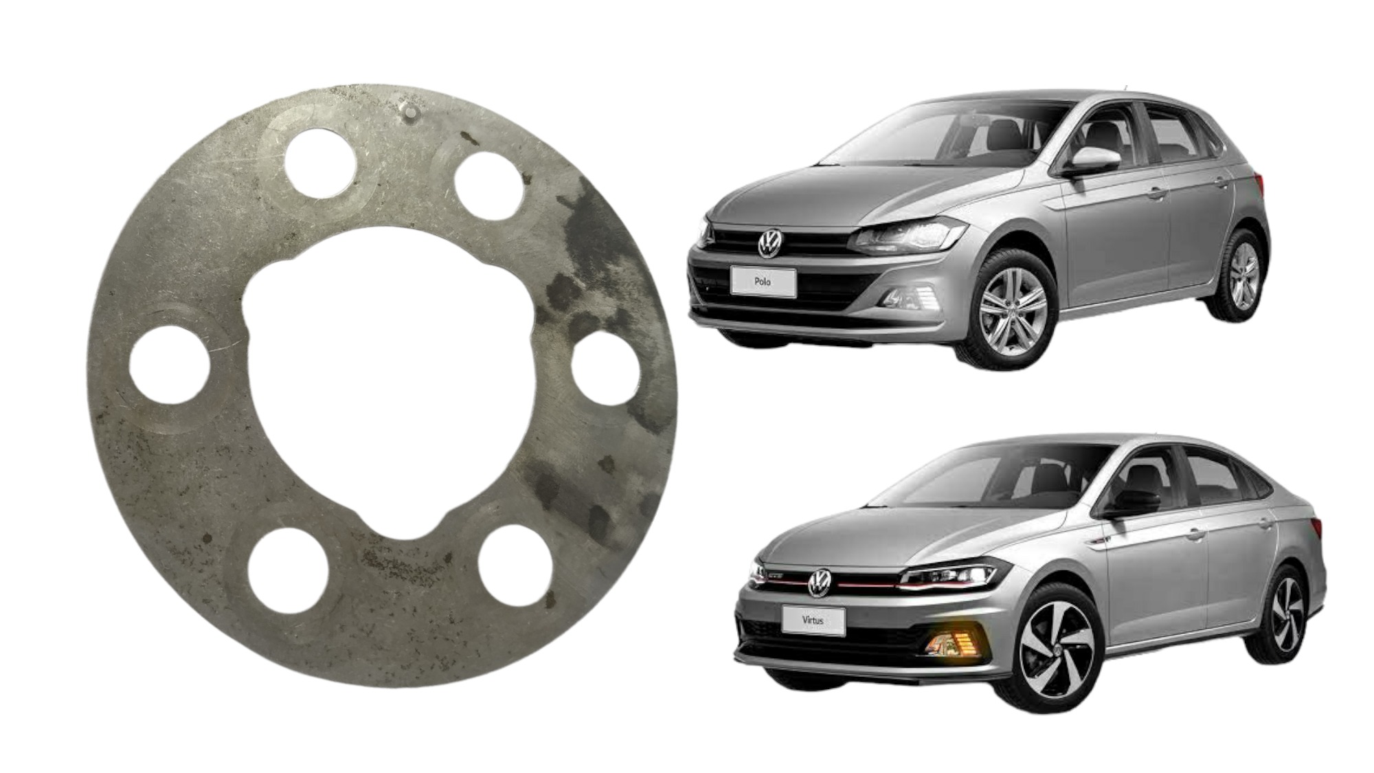 Chapa Do Volante Do Motor Volkswagen Polo Virtus 1.0 12v 3cc 3