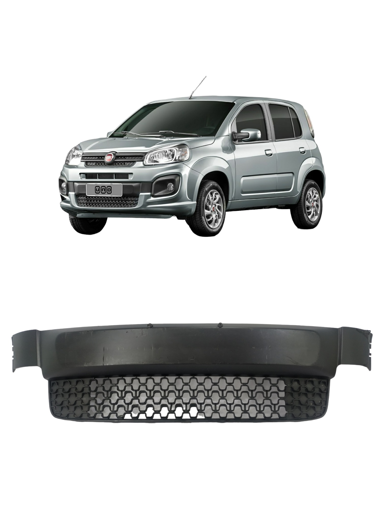Moldura Inferior Parachoque Diant Fiat Uno 2017/2021 6