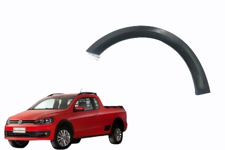 Moldura Paralama Diant Esquerdo Vw Saveiro G6 E31157 Preto 2
