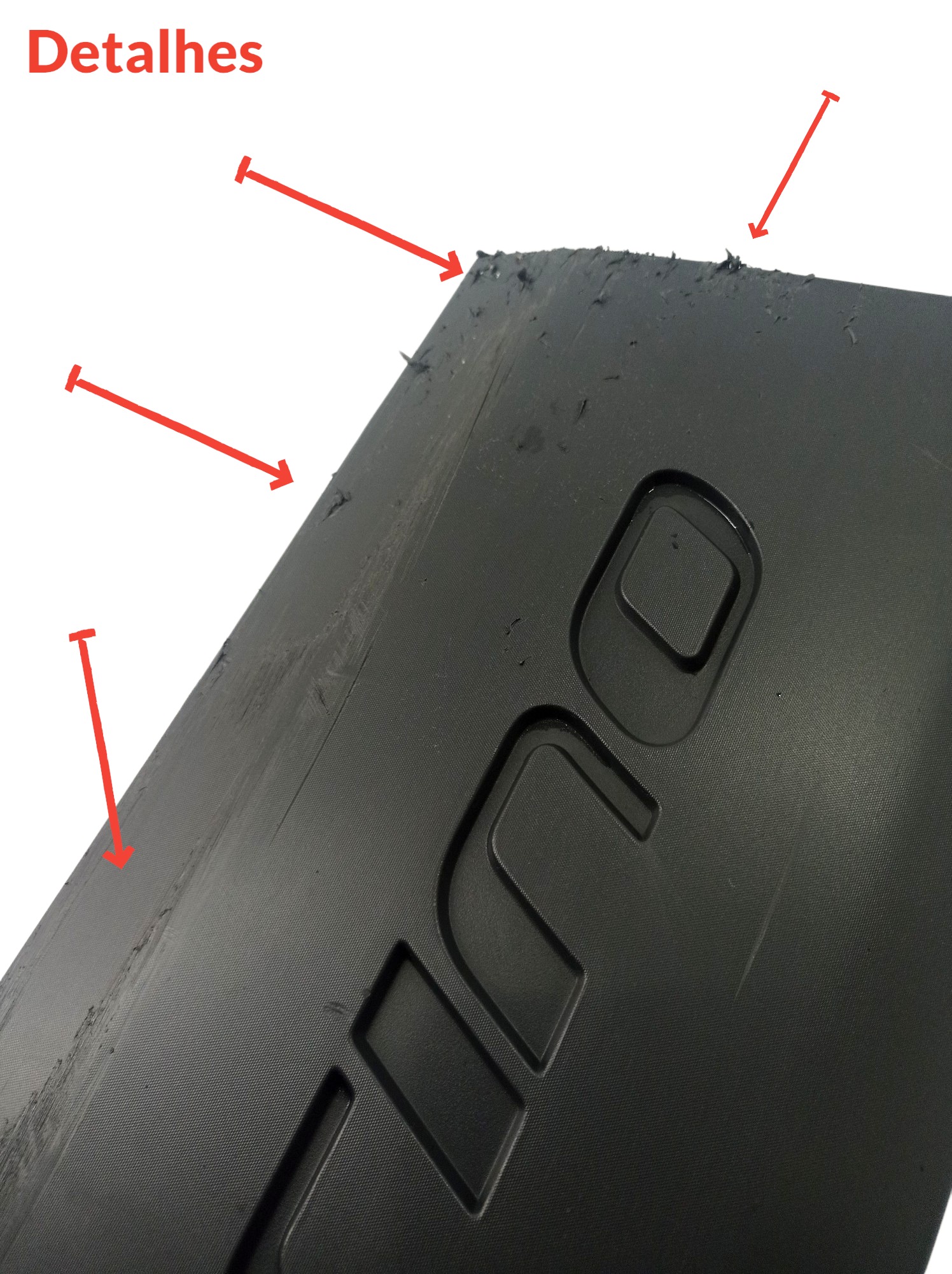 Moldura Friso Lateral Tras Direita Fiat Fiorino 2014 A 2020  Preto 7