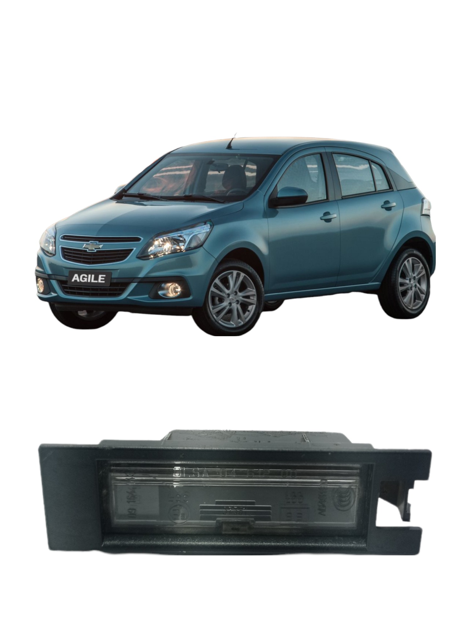 Lanterna Luz Placa Traseira Gm Agile 2009/2014 0461200 6