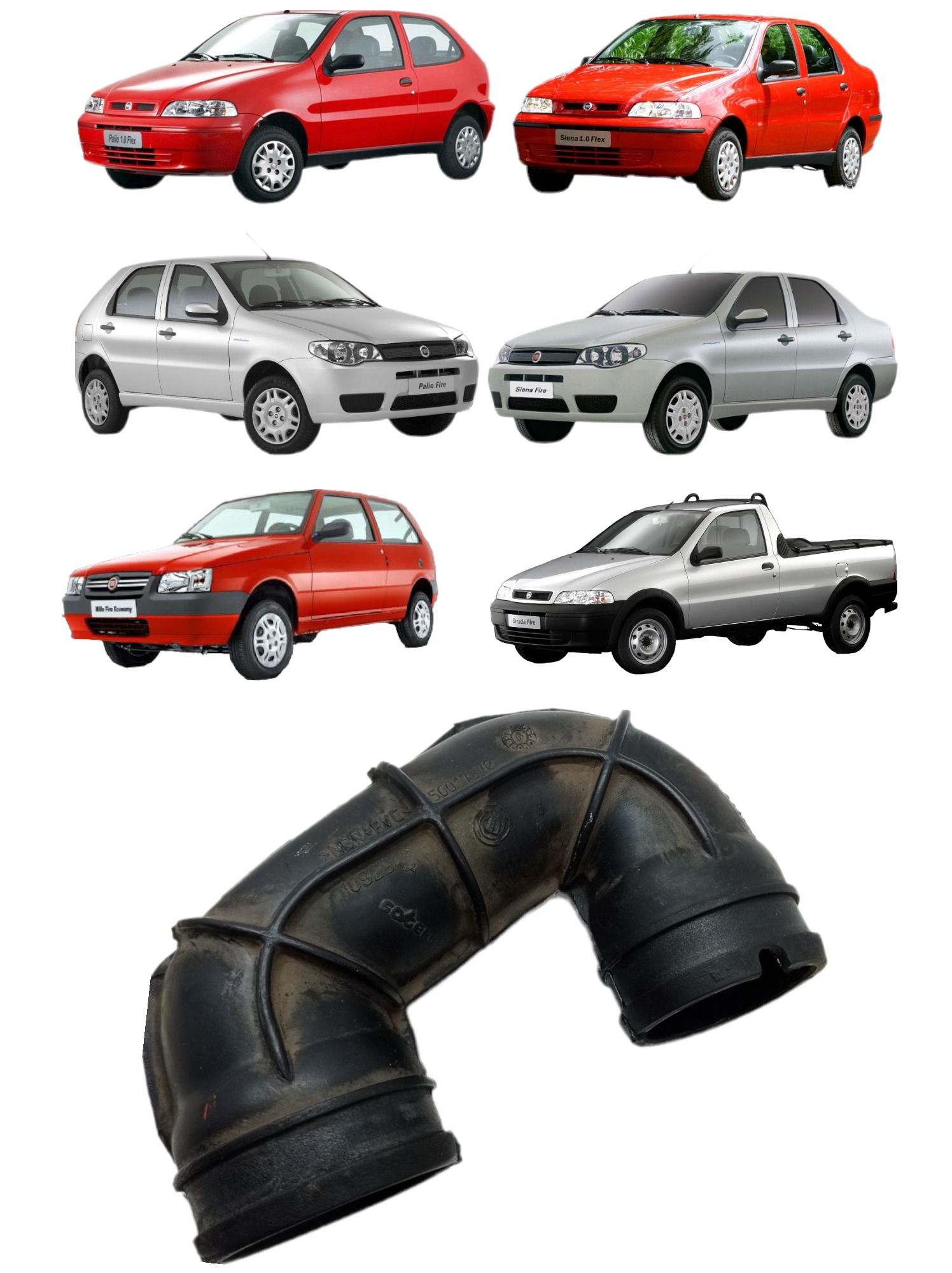 Mangueira Tbi Filtro Ar Fiat Palio Strada Siena Fire 2002/12 7