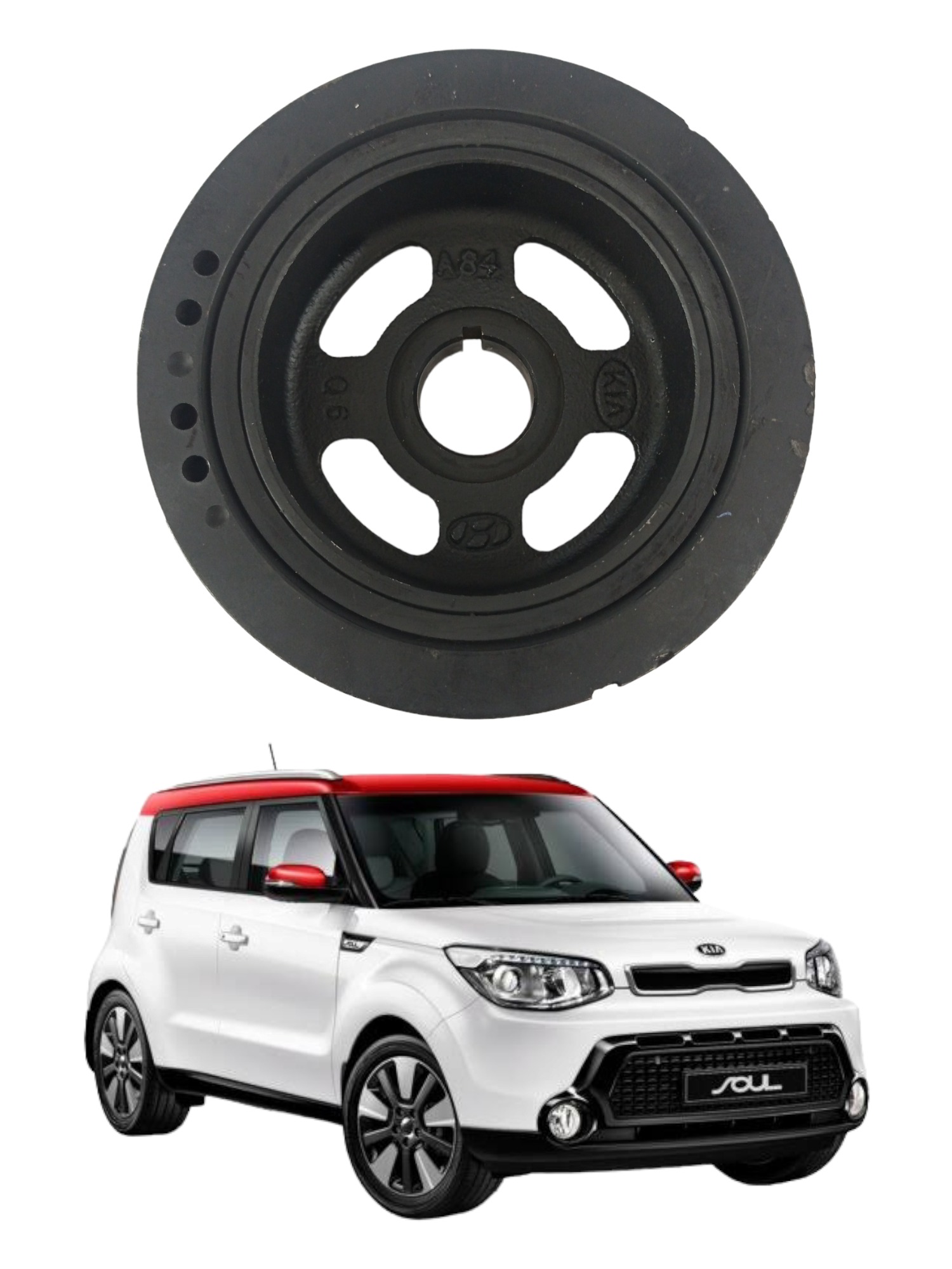 Polia Virabrequim Hyundai Kia Soul 3