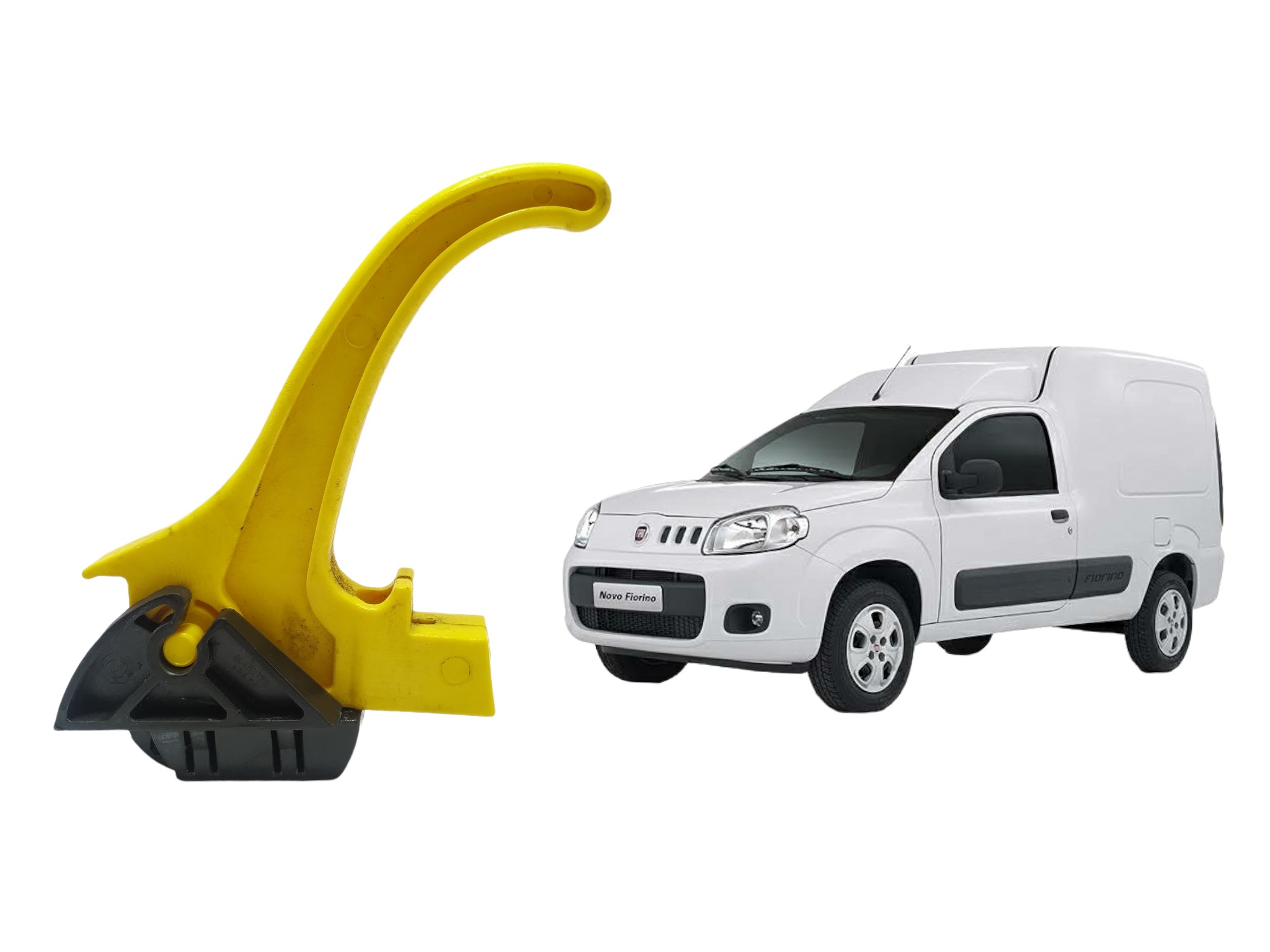 Alavanca Abertura Capô Fiat Fiorino 2019 46455778 E35180 5