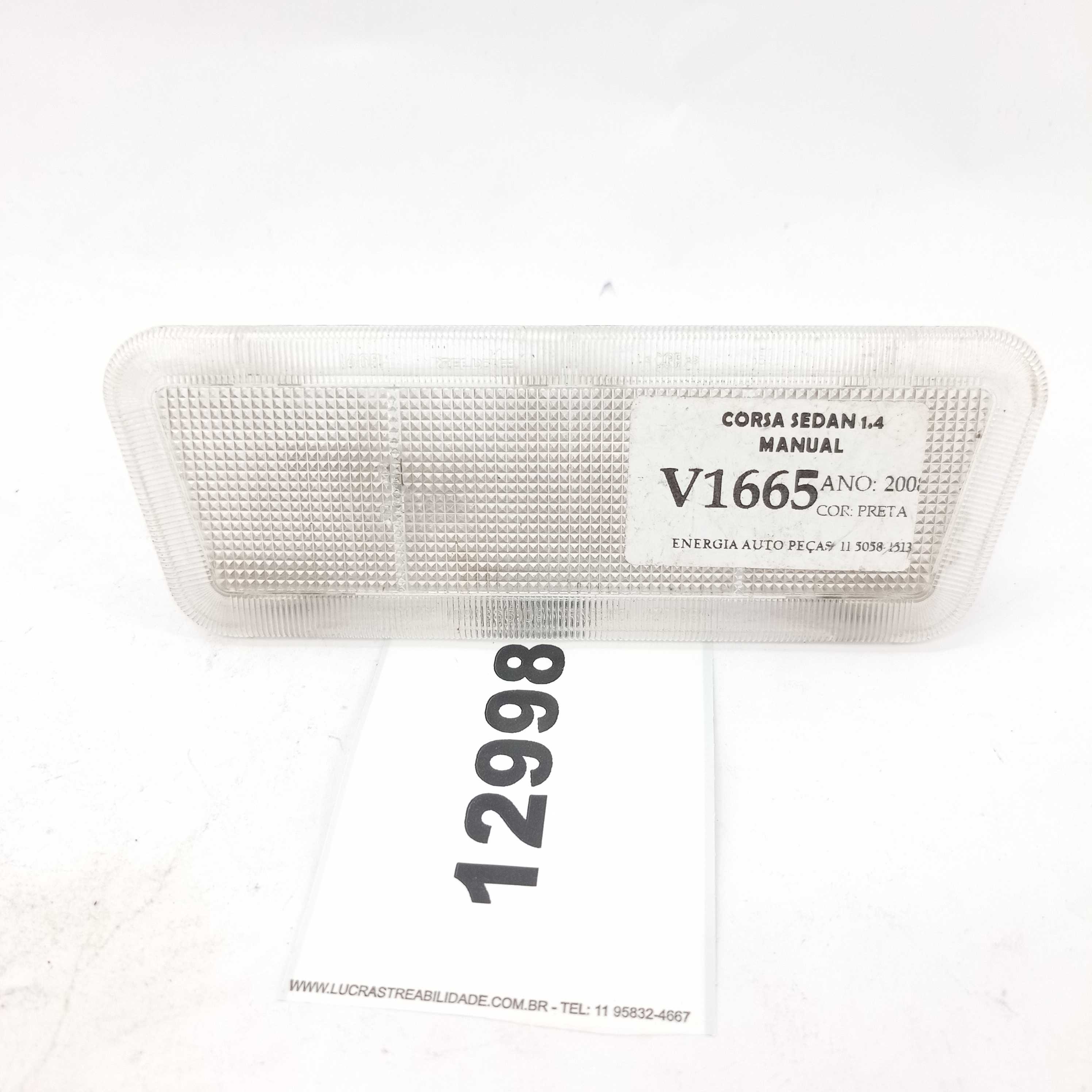 Luz De Teto S/ Lâmpada Gm Corsa Sedan 2008 90568390 3