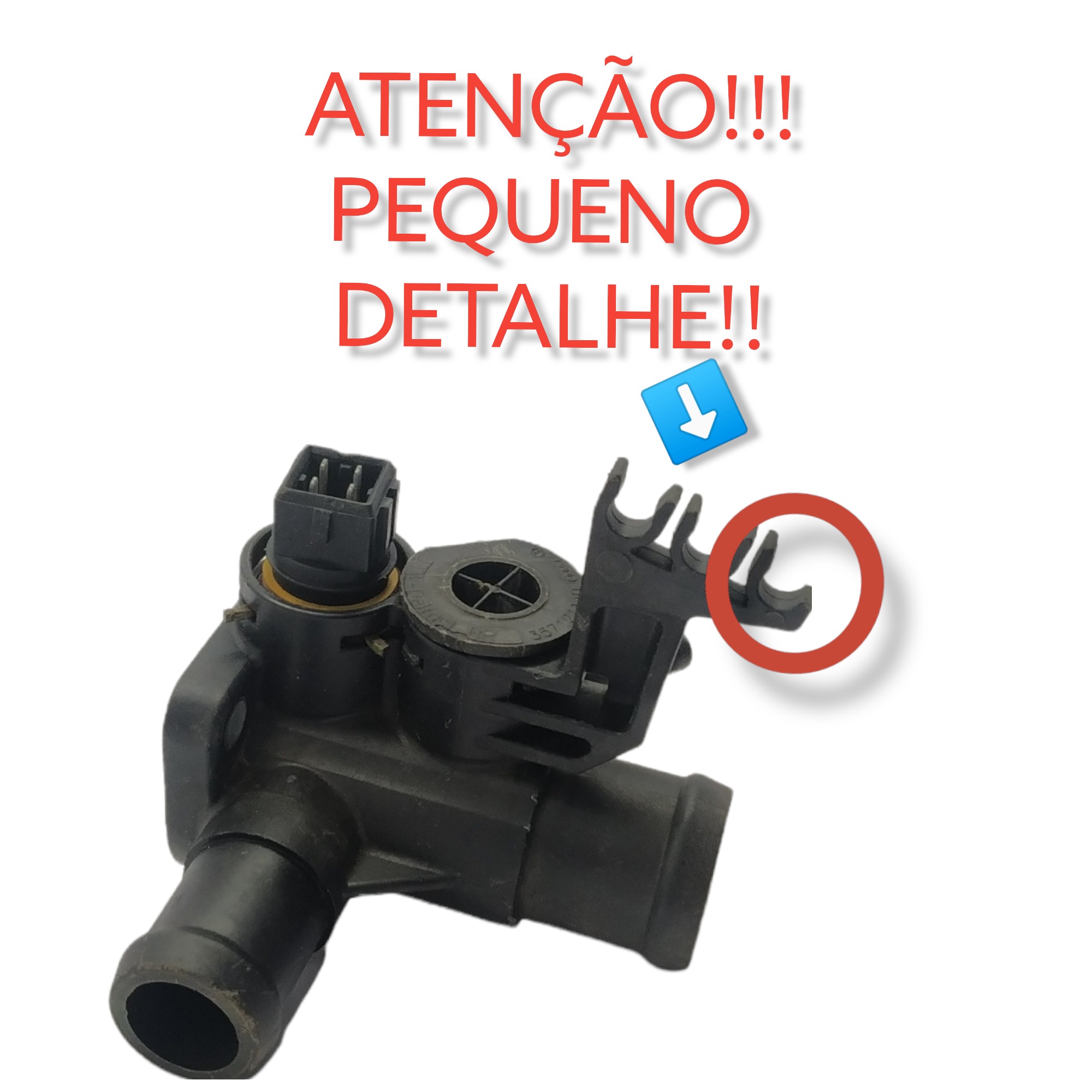 Carcaça Válvula Termostática Vw Golf 1.8 2.0 1995 a 1998 4
