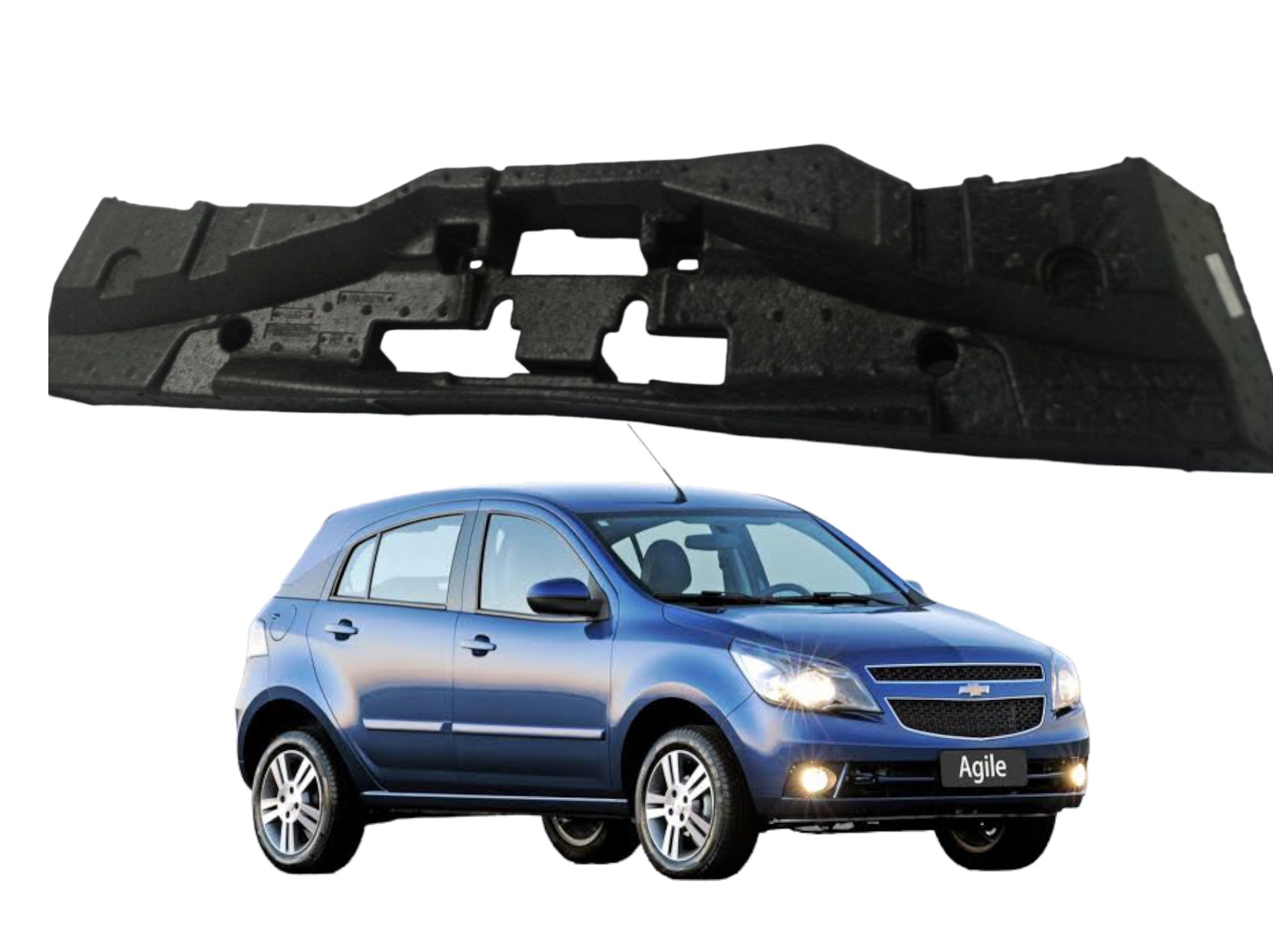 Isopor Absorvedor Impacto Chevrolet Agile Ano 2012/2018 6
