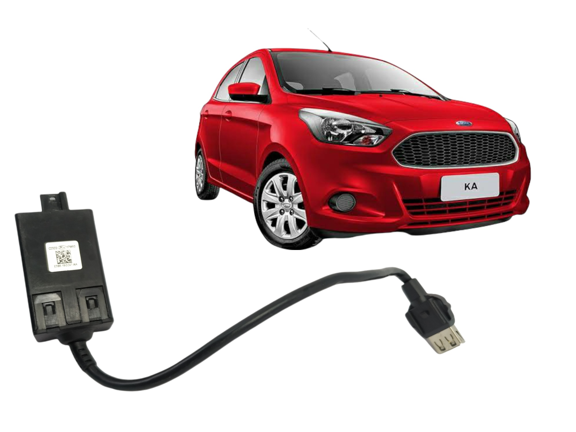 Cabo Usb Ford Ka 2018 E3b519g247aa E32144 7