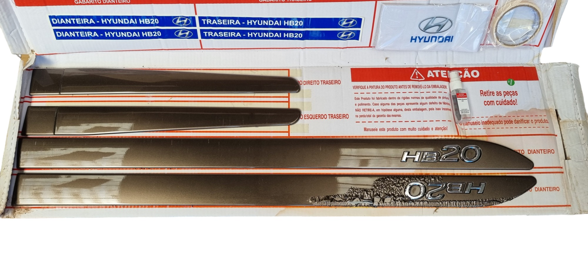 Friso Lateral Hyundai Hb20 Marrom  Marrom