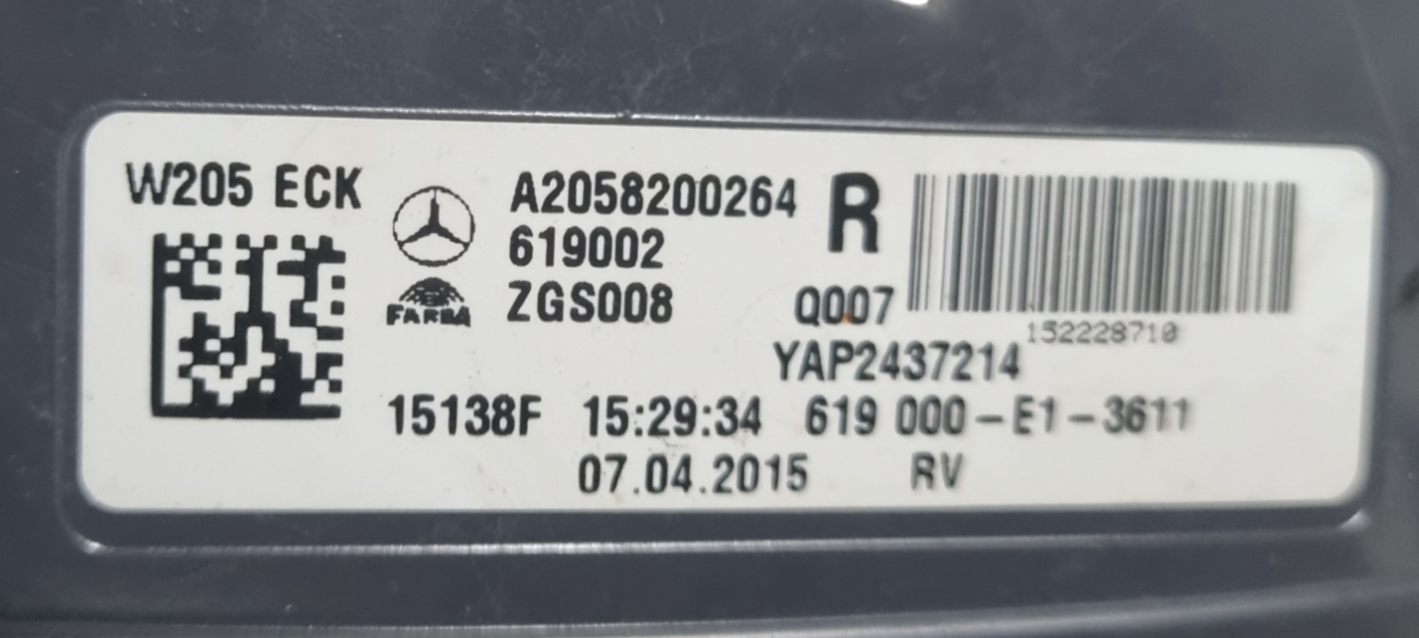 Lanterna Direita Mercedes C180 C200 Exclusiva 2015 Recuperad Direito Vermelho 8