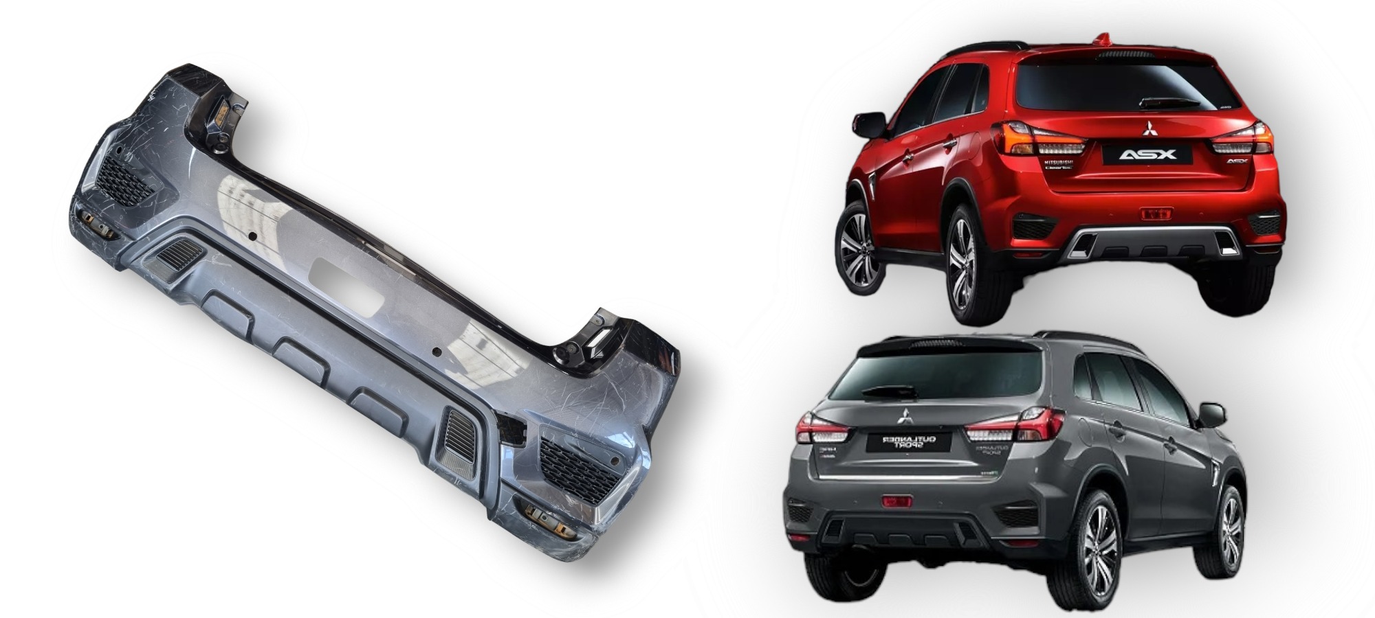 Parachoque Traseiro Mitsubishi Asx 2020 2021 2022