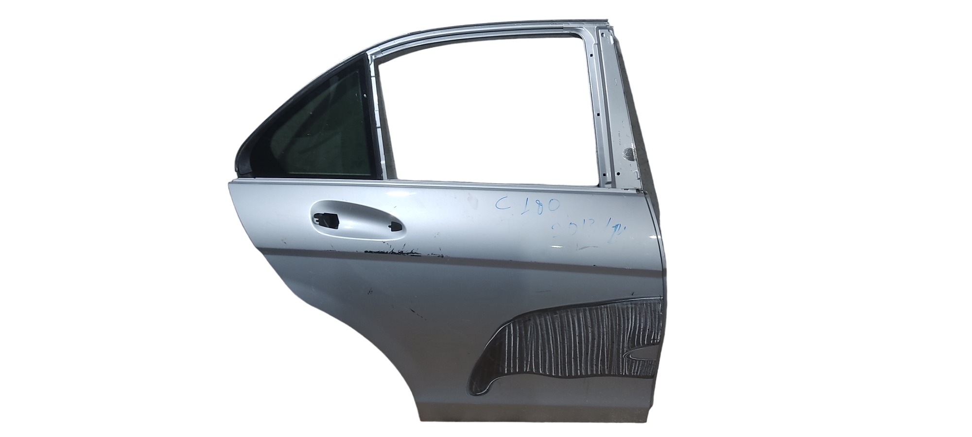Porta Traseira Direita Mercedes C180 C200 2010 Recuperado Traseira Direito Prata