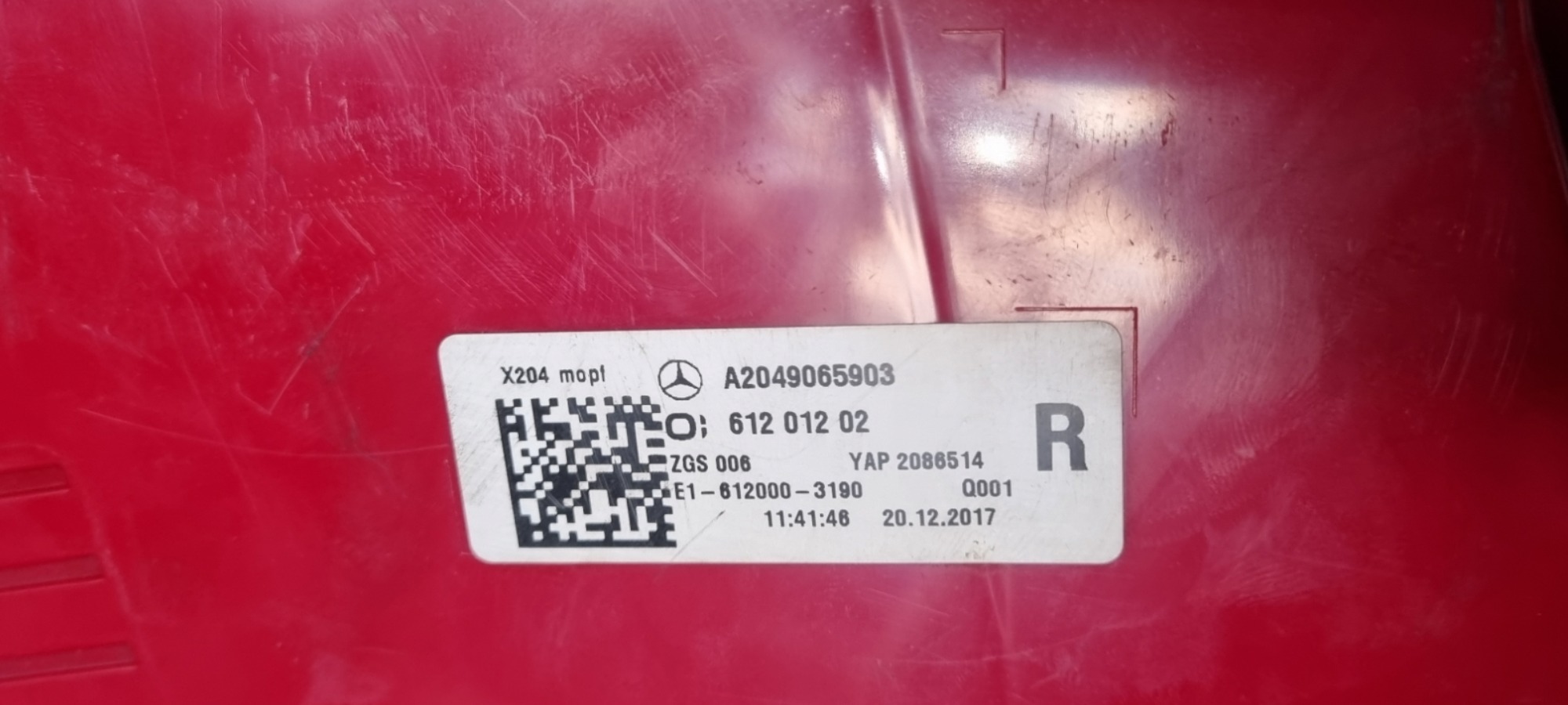 Lanterna Direita Mercedes Glk 2013 2014 2015 Direito 9