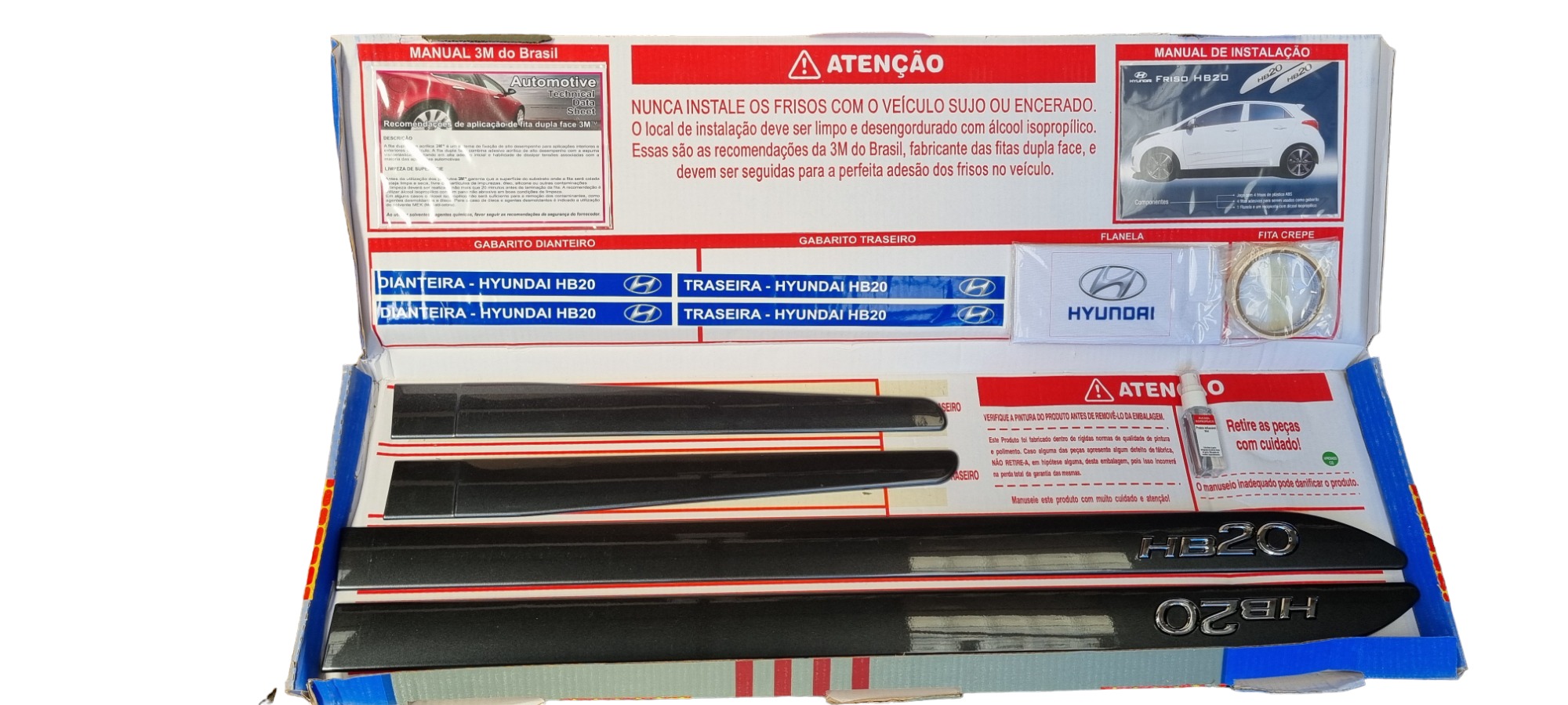 Friso Lateral Hyundai Hb20 Preto Preto