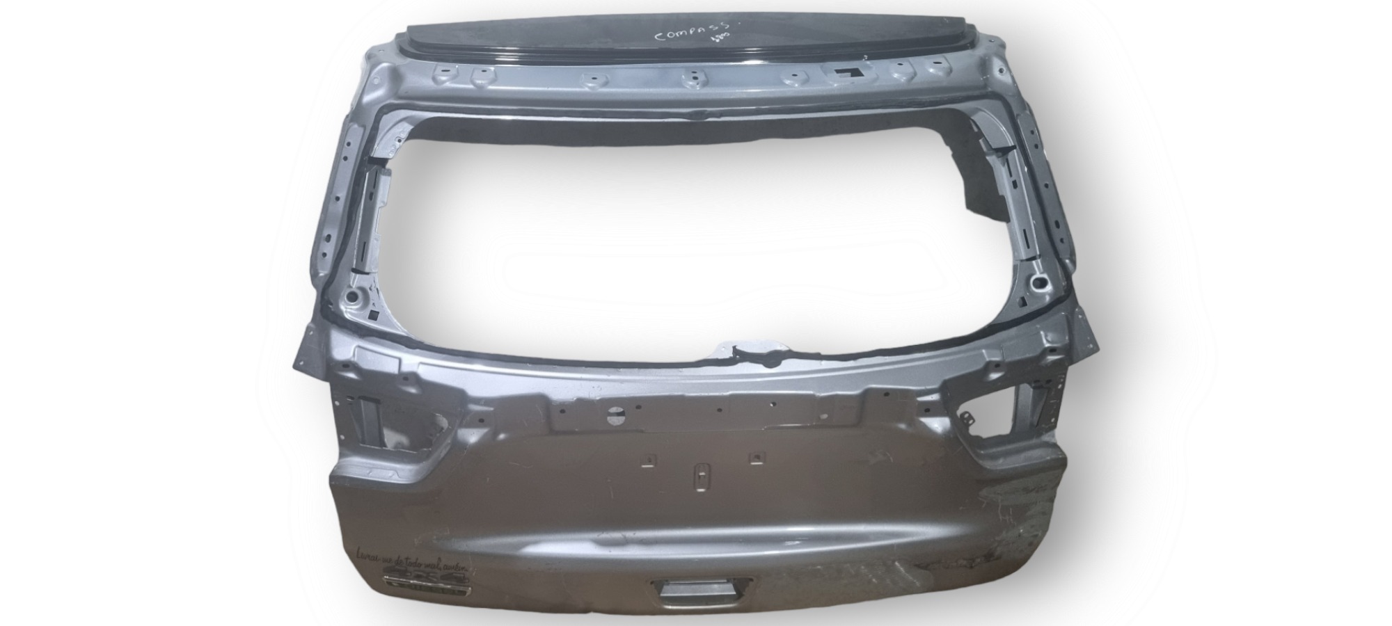 Tampa Traseira Mala Jeep Compass 2017 2018 2019 2020 2021 Prata