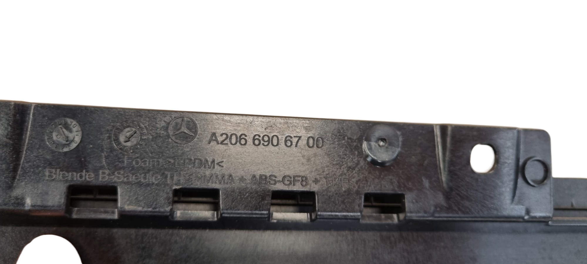 Guarnição Acabamento Esquerdo Porta Mercedes C180 Preto 4