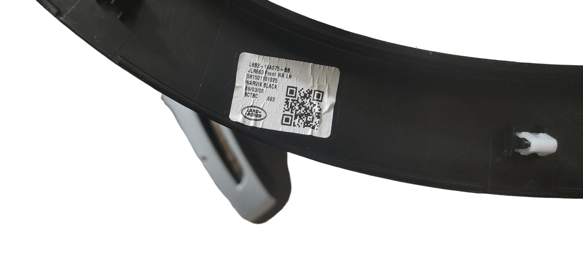 Moldura  Paralama Esquerdo Land Rover Defender 2022 2023 Preto 3