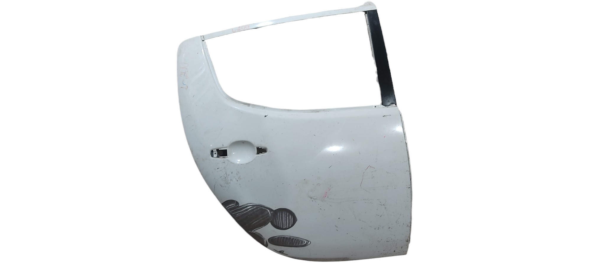 Porta Traseira Direita Mitsubishi L200 2008 2009 2010 2011 Traseira Direito Branco