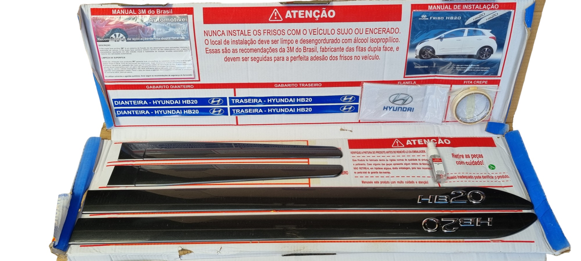 Friso Lateral Hyundai Hb20 Preto Preto