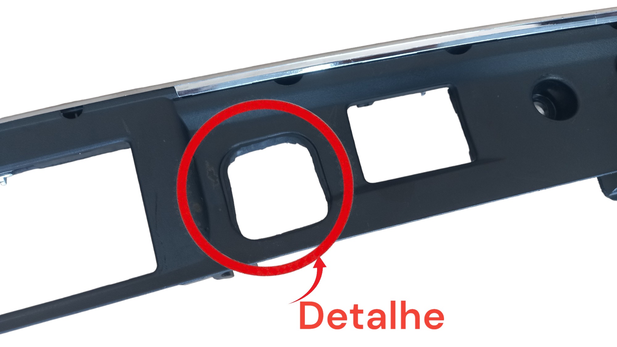 Moldura Cromada Suporte Placa Mercedes C180 C200 2012 2013 4