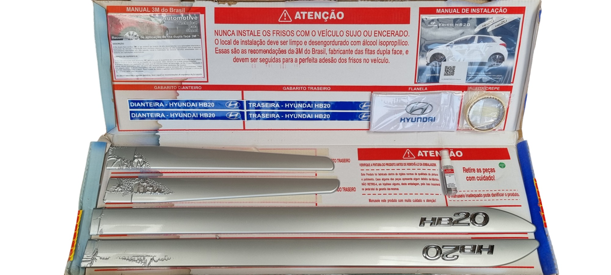 Friso Lateral Kit Hyundai Hb20 Cinza