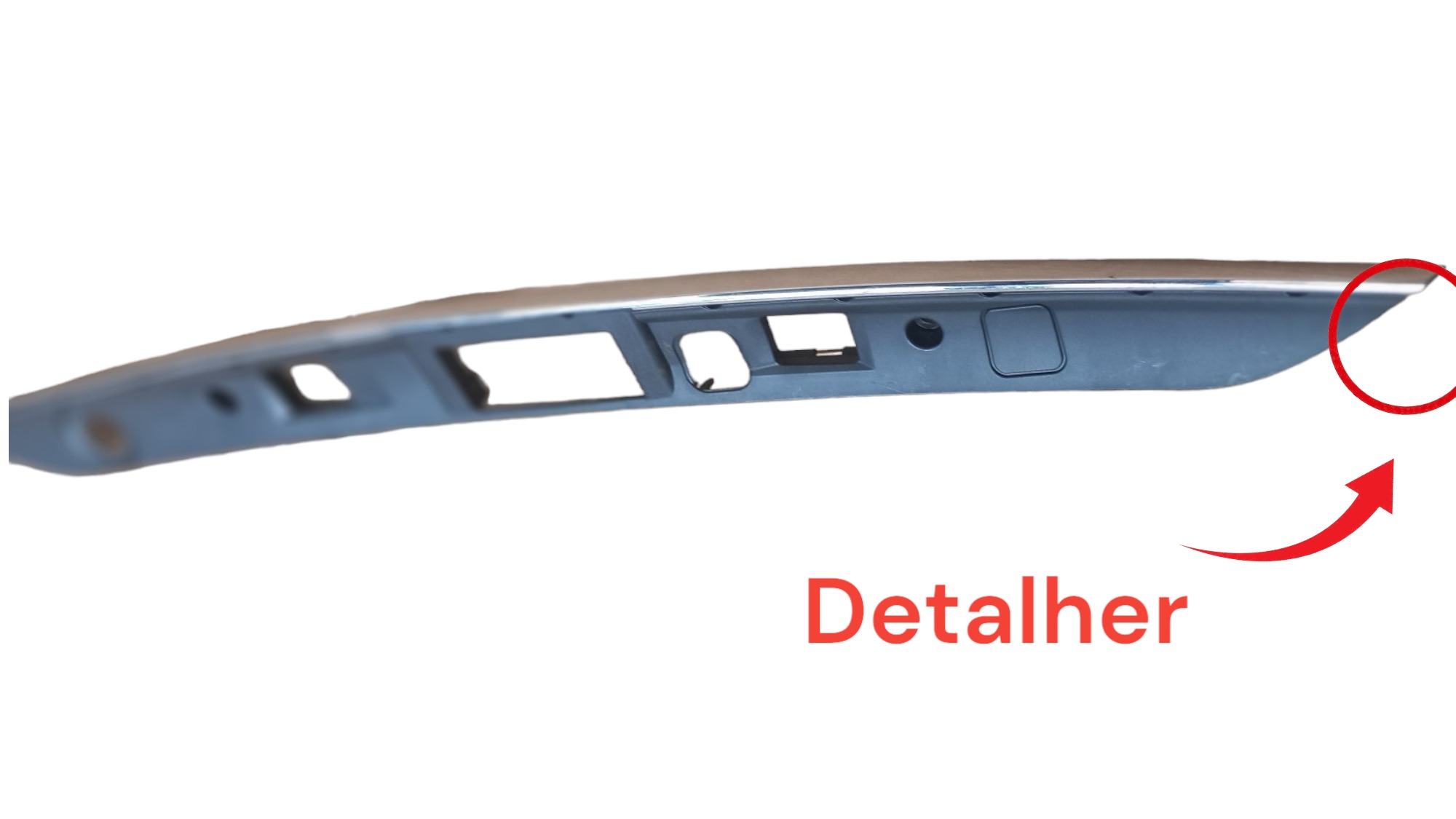 Moldura Cromada Suporte Placa Mercedes C180 C200 2012 2013 5