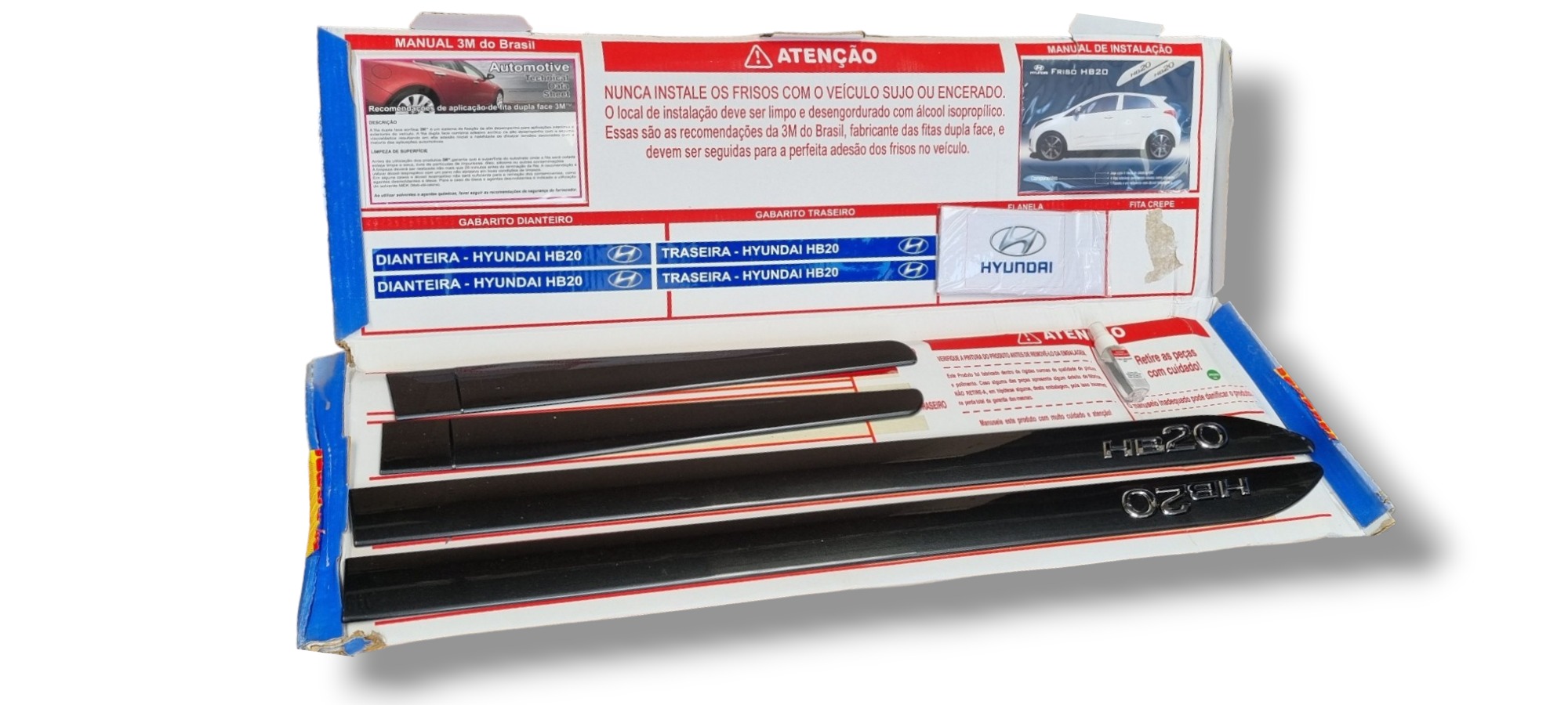 Friso Lateral Hyundai Hb20 Cinza Escuro  Cinza
