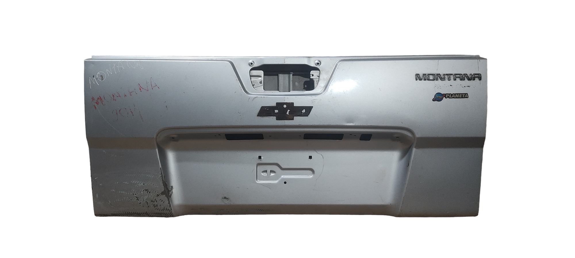 Tampa Traseira Chevrolet Montana 2012 2013 2014 2015 2016 Prata