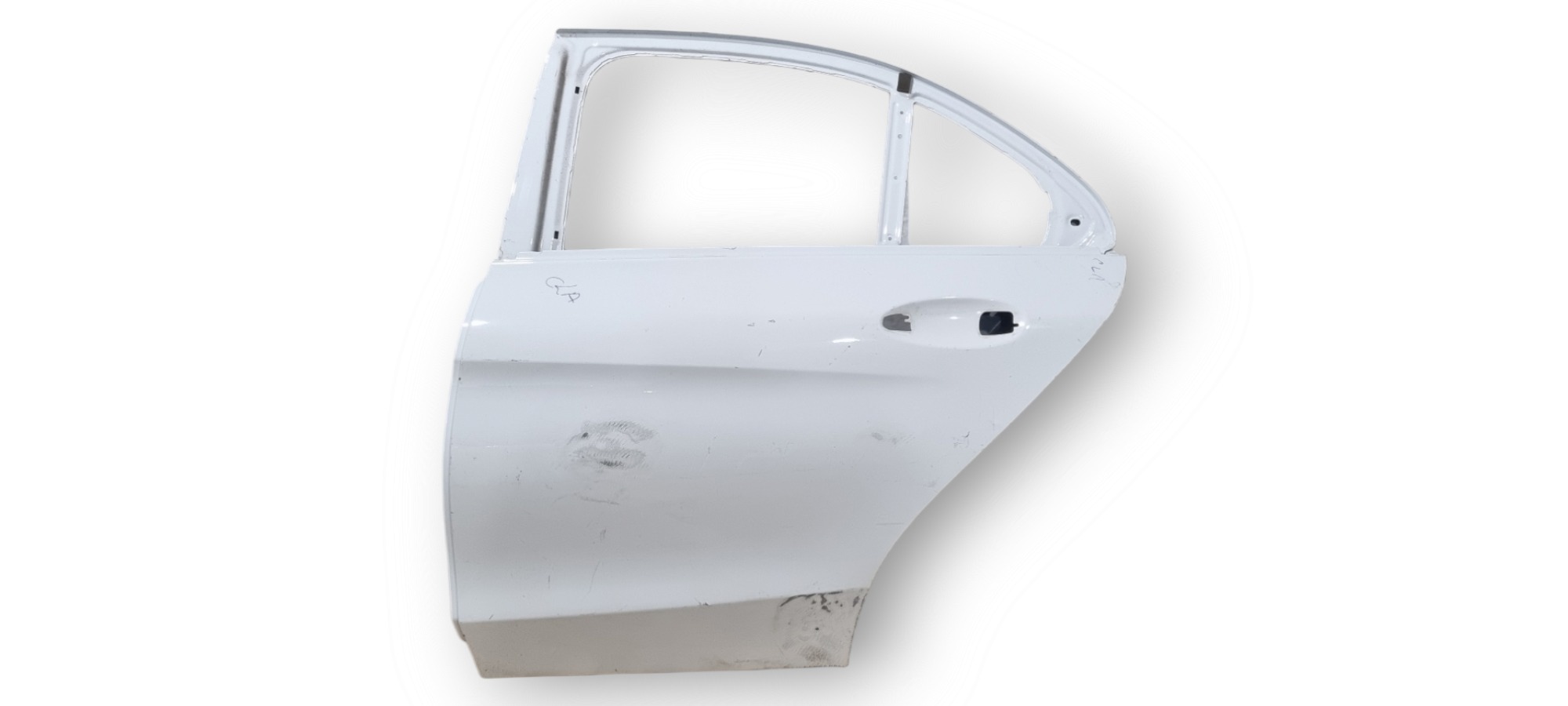 Porta Traseira Esquerda Mercedes C180 C200 2015 Recuperada Traseira Esquerdo Branca