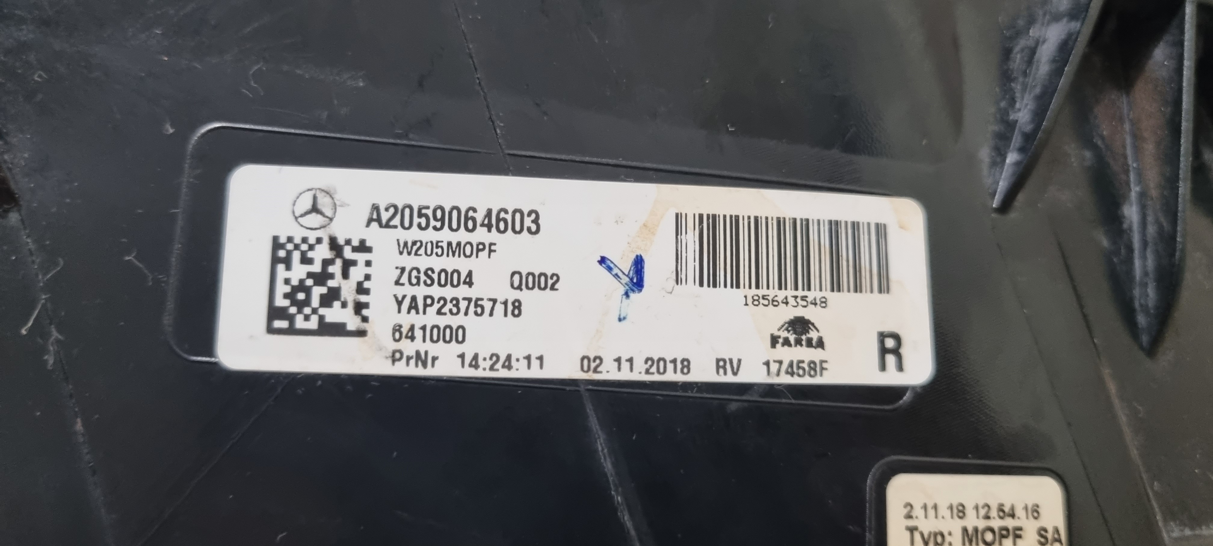 Lanterna Direito Mercedes C180 C200 C250 2018 2019 10