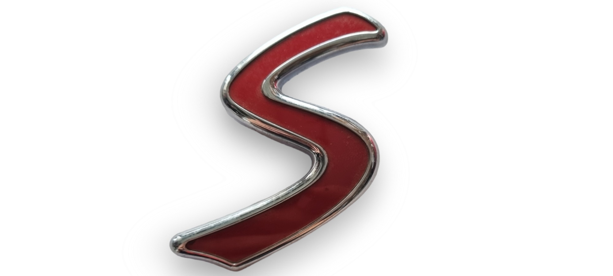 Emblema Letra S Mini Countryman S  Vermelho