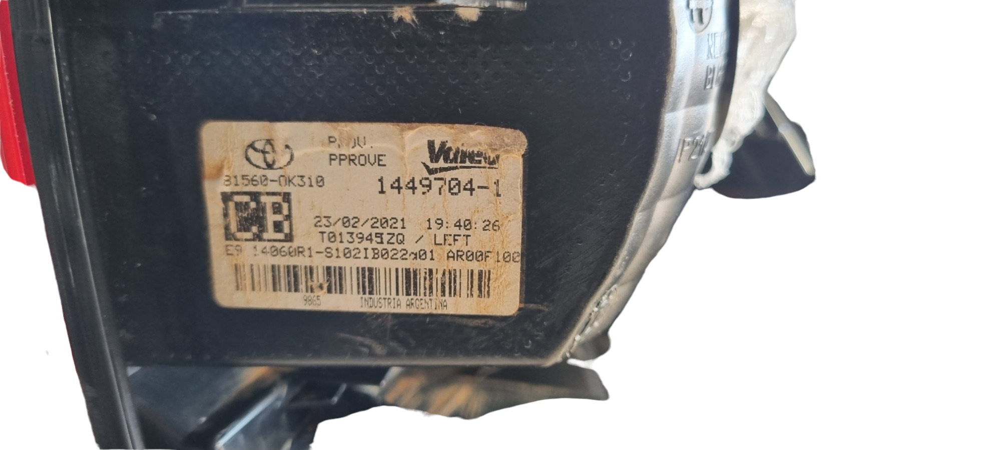 Lanterna Esquerda Toyota Hilux 2016 2018 Recuperado Esquerdo Vermelho 7
