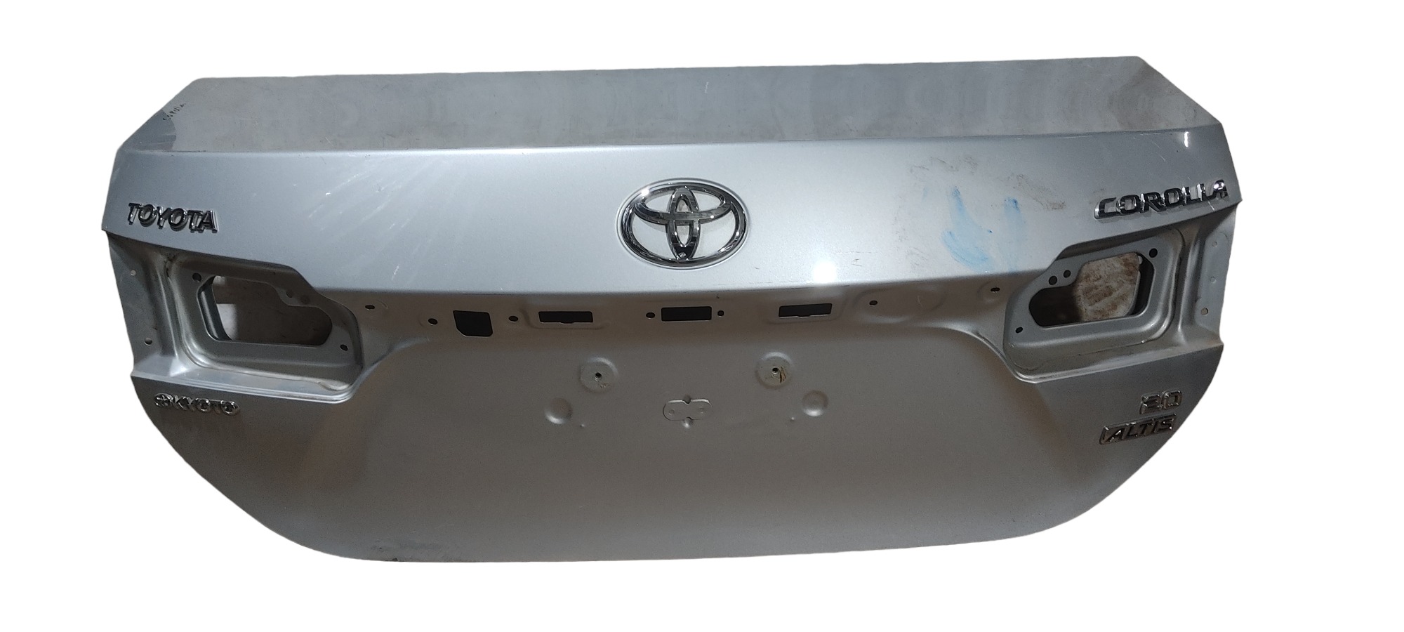 Toyota Corolla Tampa Traseira 2016 2017 2018 2019 Prata Prata
