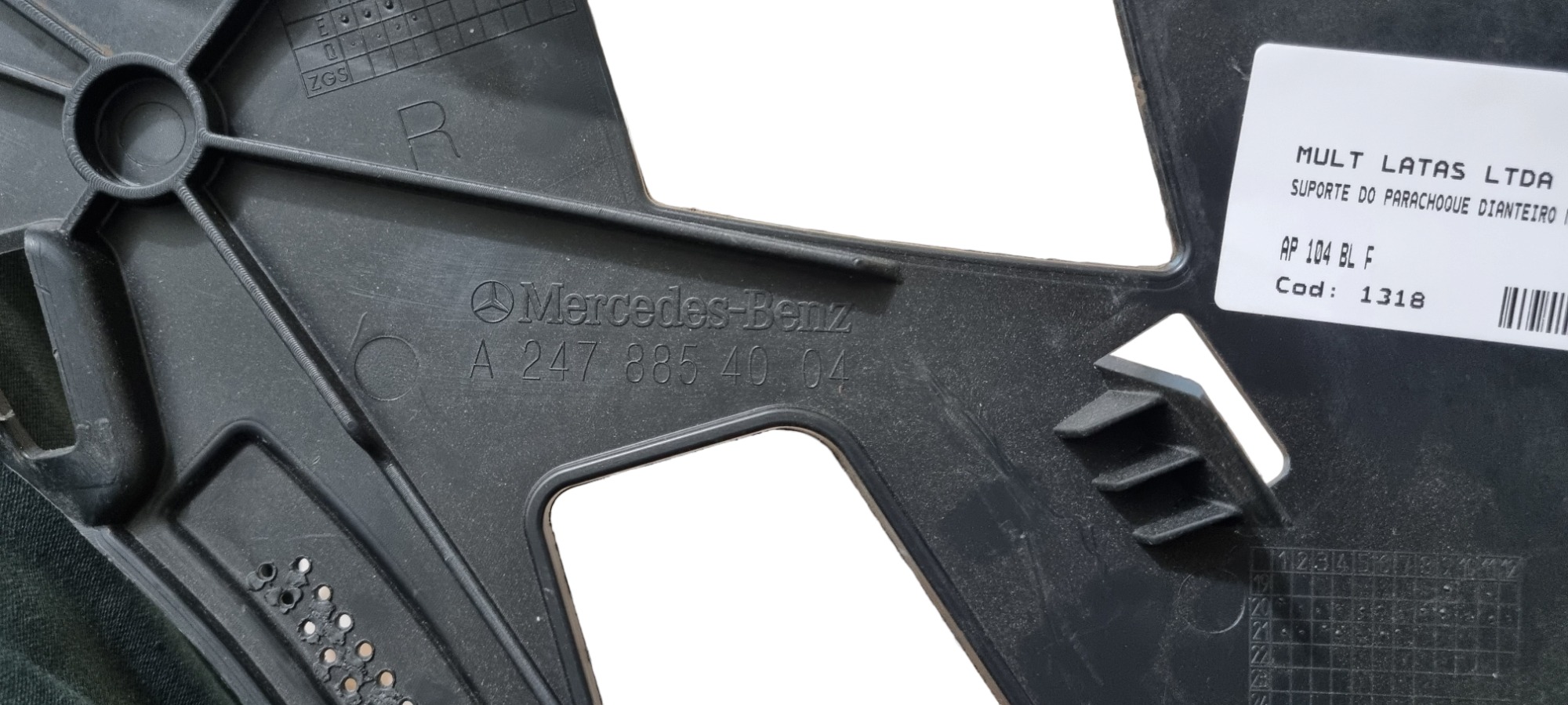 Guia Suporte Parachoque Dianteiro Mercedes Glb 2021 2022 5