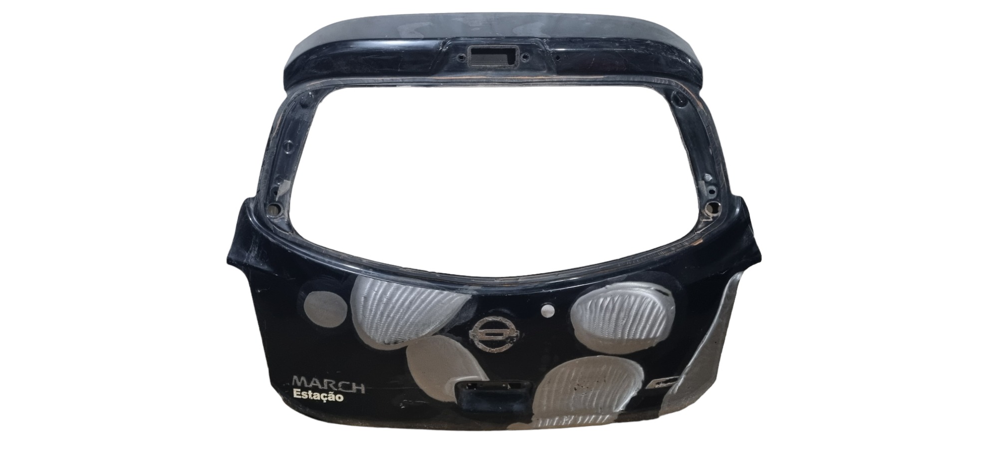 Tampa Traseira Nissan March 2012 2013 2014 2015 2016 2017 Preto
