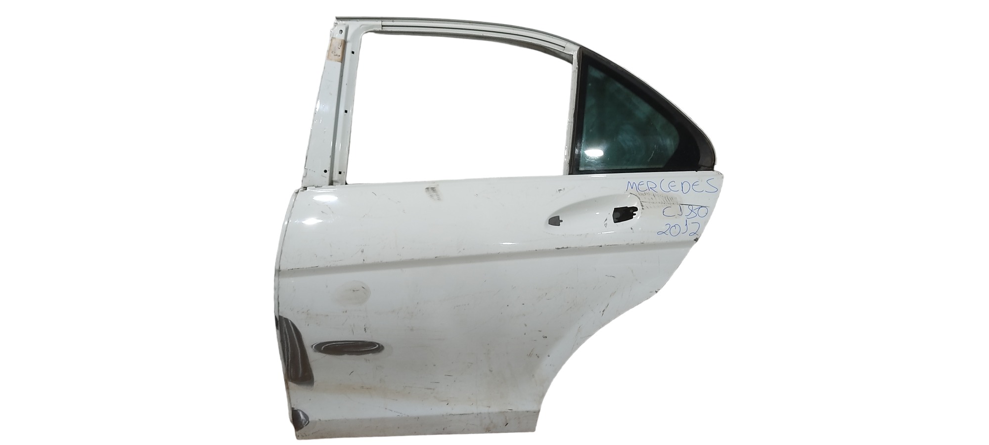 Porta Traseira Esquerda Mercedes C180 200 2012 Recuperada  Traseira Esquerdo Branco