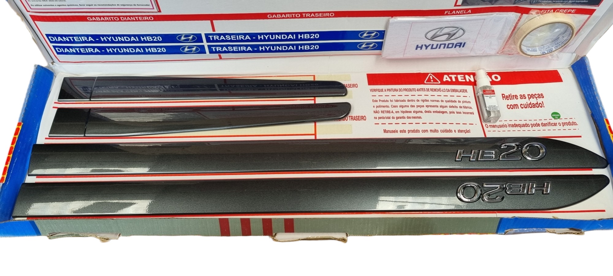 Friso Kit Lateral Hyundai Hb20 Cinza