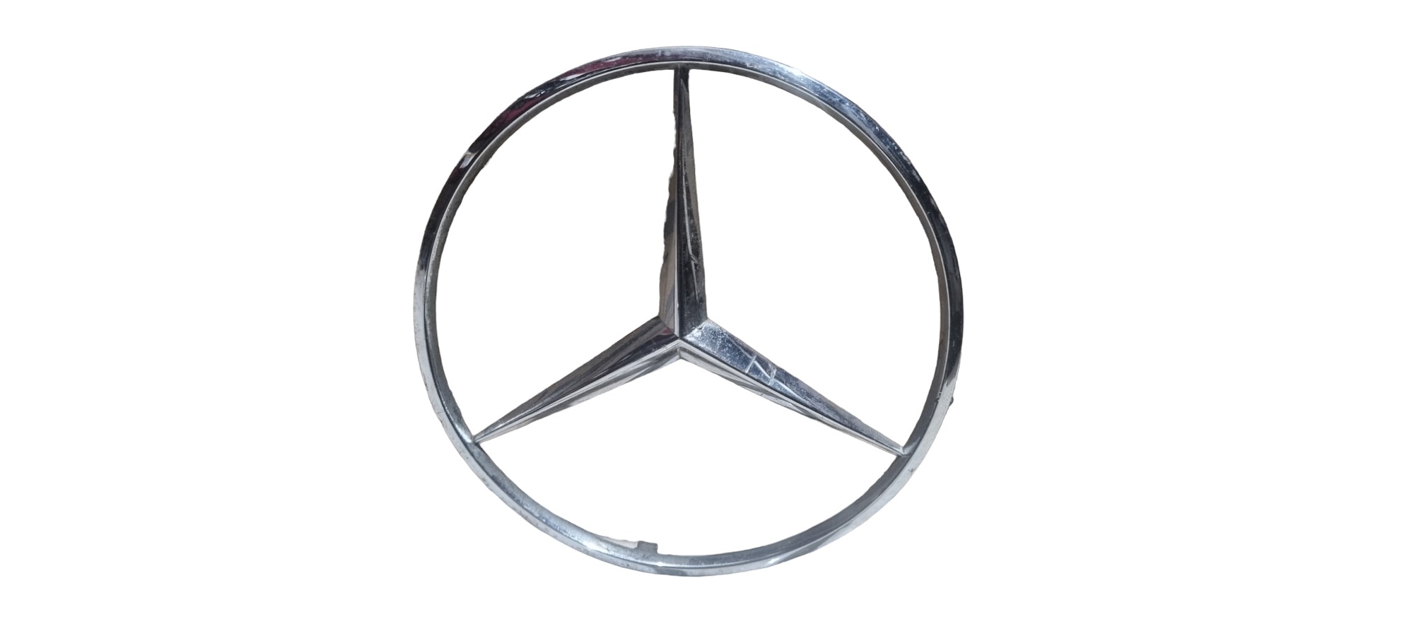 Emblema Traseiro Mercedes E320 1985 1996 C Detalhe Prata