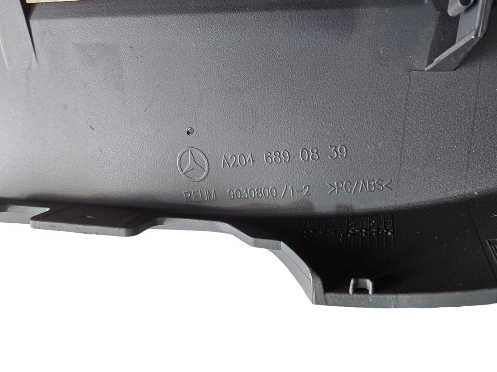 Moldura Acabamento Do Painel Da Mercedes C180 C200 2012 Cinza 6